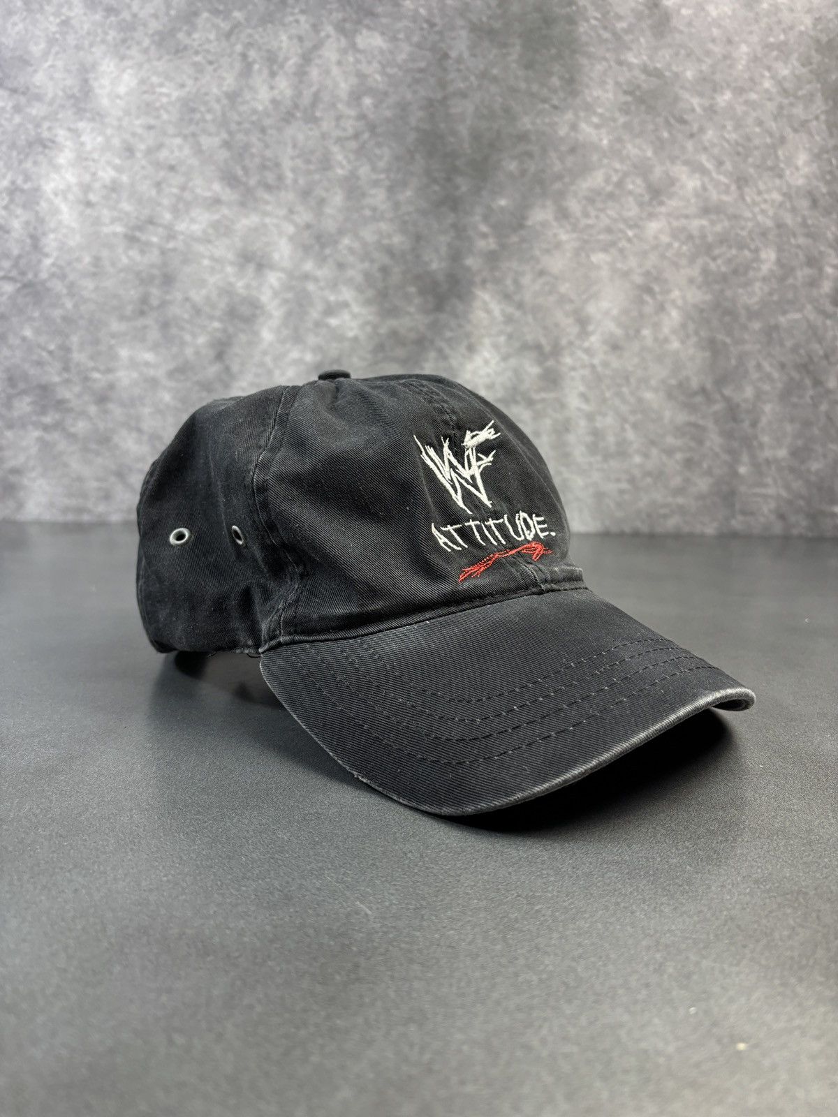Vintage × WWE × WWF 1990s WWF Attitude Era Hat Vintage WWE Baseball Cap Strapbac Size ONE SIZE - 14 Thumbnail