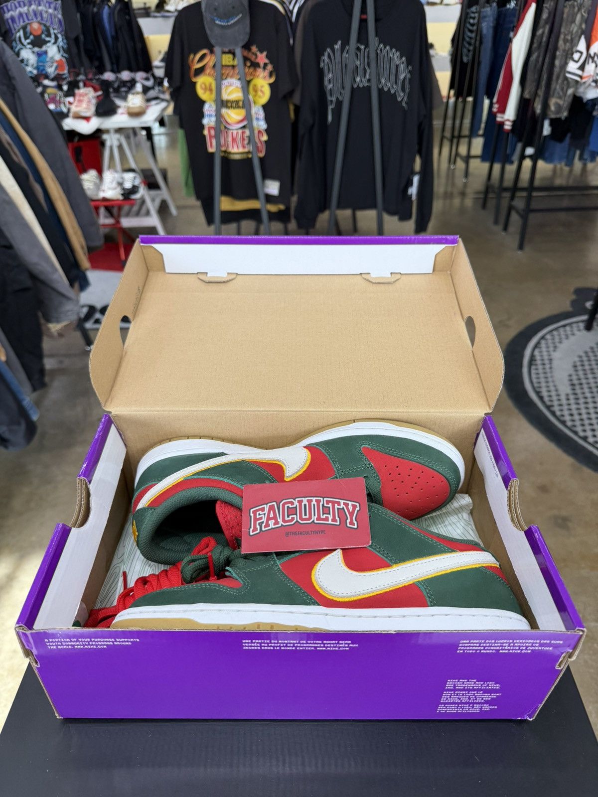 Nike Nike SB Dunk Low Seattle Supersoncis Size 8.5 (2024) Size US 8.5 / EU 41-42 - 12 Thumbnail