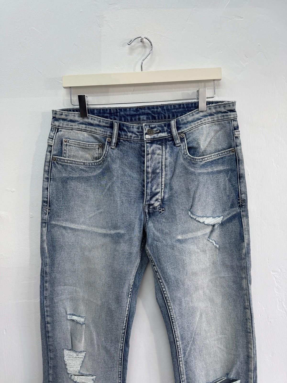 Ksubi new Ksubi mens denim jeans light blue trashed 32 Size US 32 / EU 48 - 2 Thumbnail