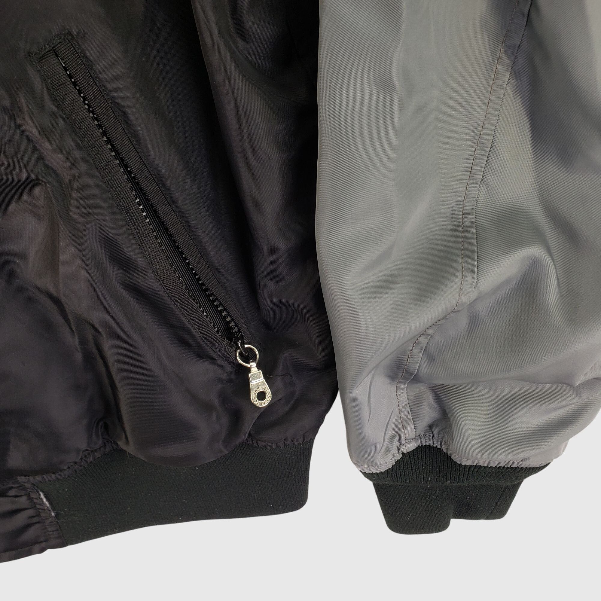 Harley Davidson Vintage Harley-Davidson Bomber Jacket With Embroidered Logos Size US M / EU 48-50 / 2 - 5 Thumbnail