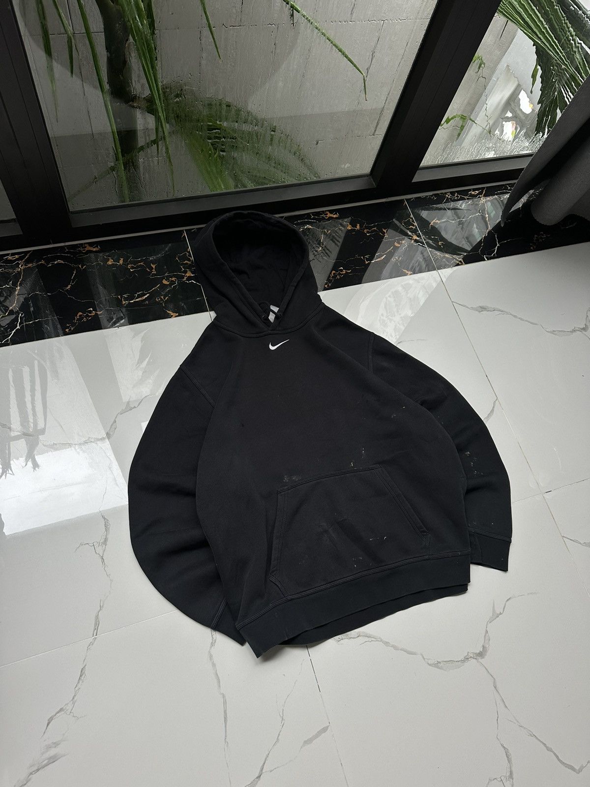 Nike × Vintage NIKE VINTAGE CENTRAL SWOOSH STREETWEAR HOODIE Size US L / EU 52-54 / 3 - 1 Thumbnail