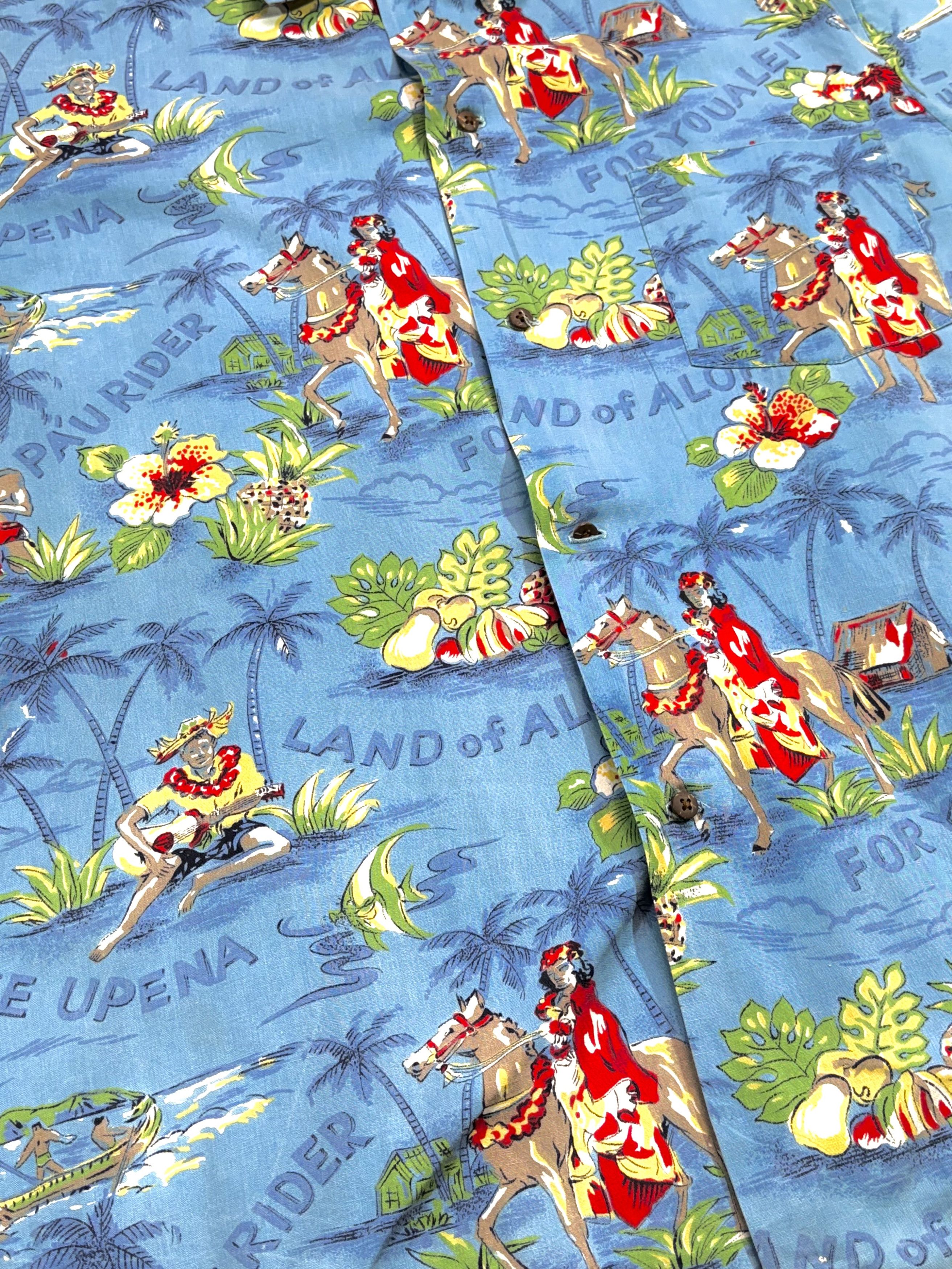 Vintage Aiko original by Alkane Fashions 'Land of Aloha' (G) Size US S / EU 44-46 / 1 - 5 Thumbnail