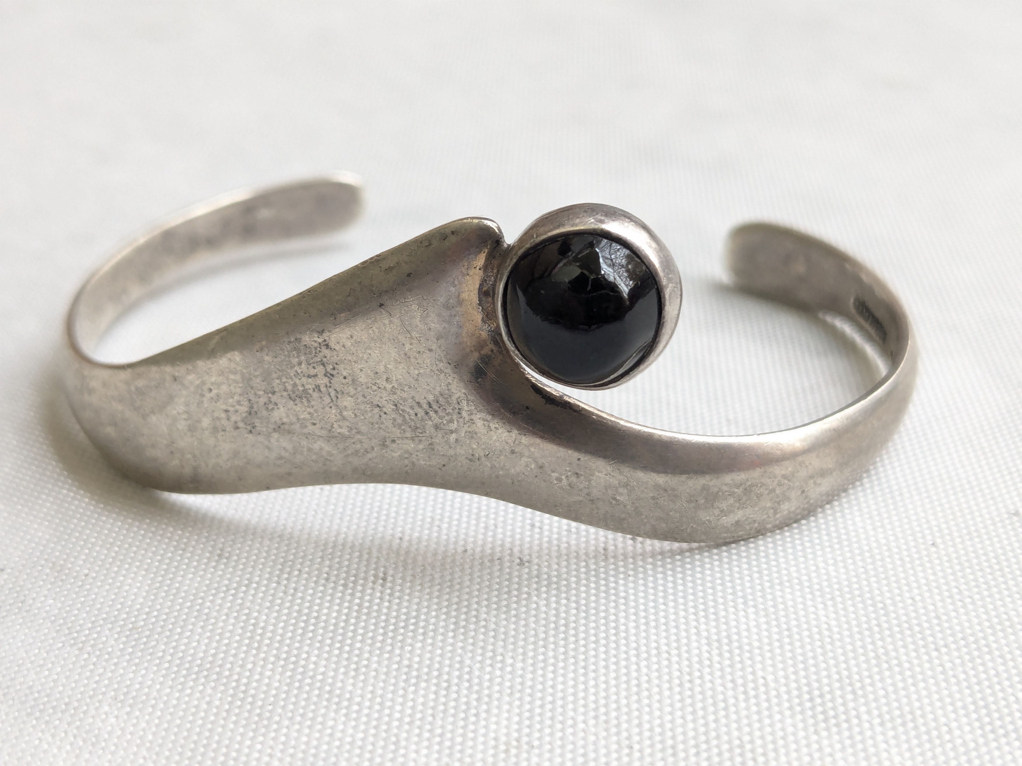 Jewelry Vintage Sterling Silver Cuff Bracelet Taxco Mexico 6.5" Size ONE SIZE - 3 Thumbnail