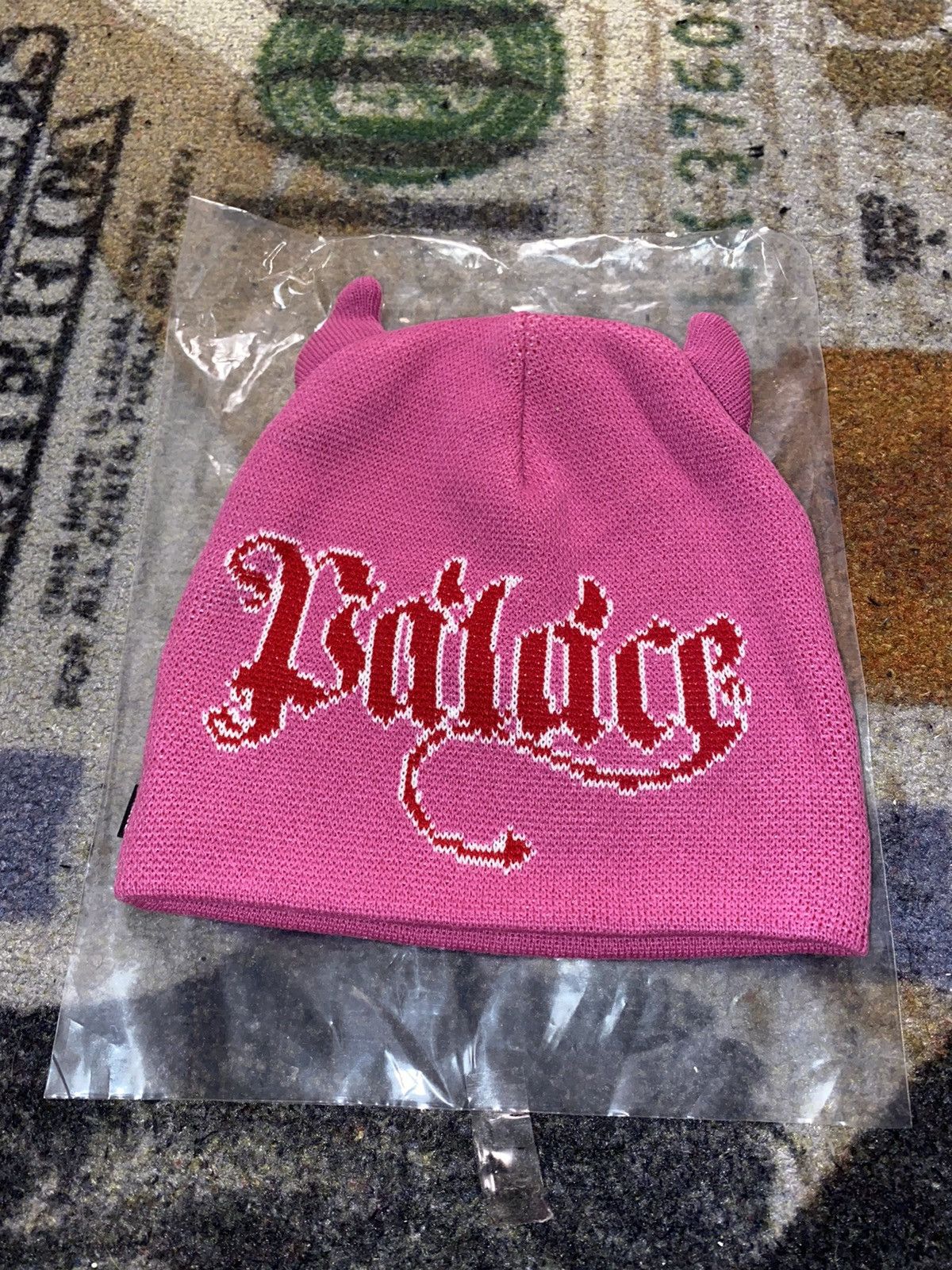 image of Palace Horny Beanie in Pink, Men's