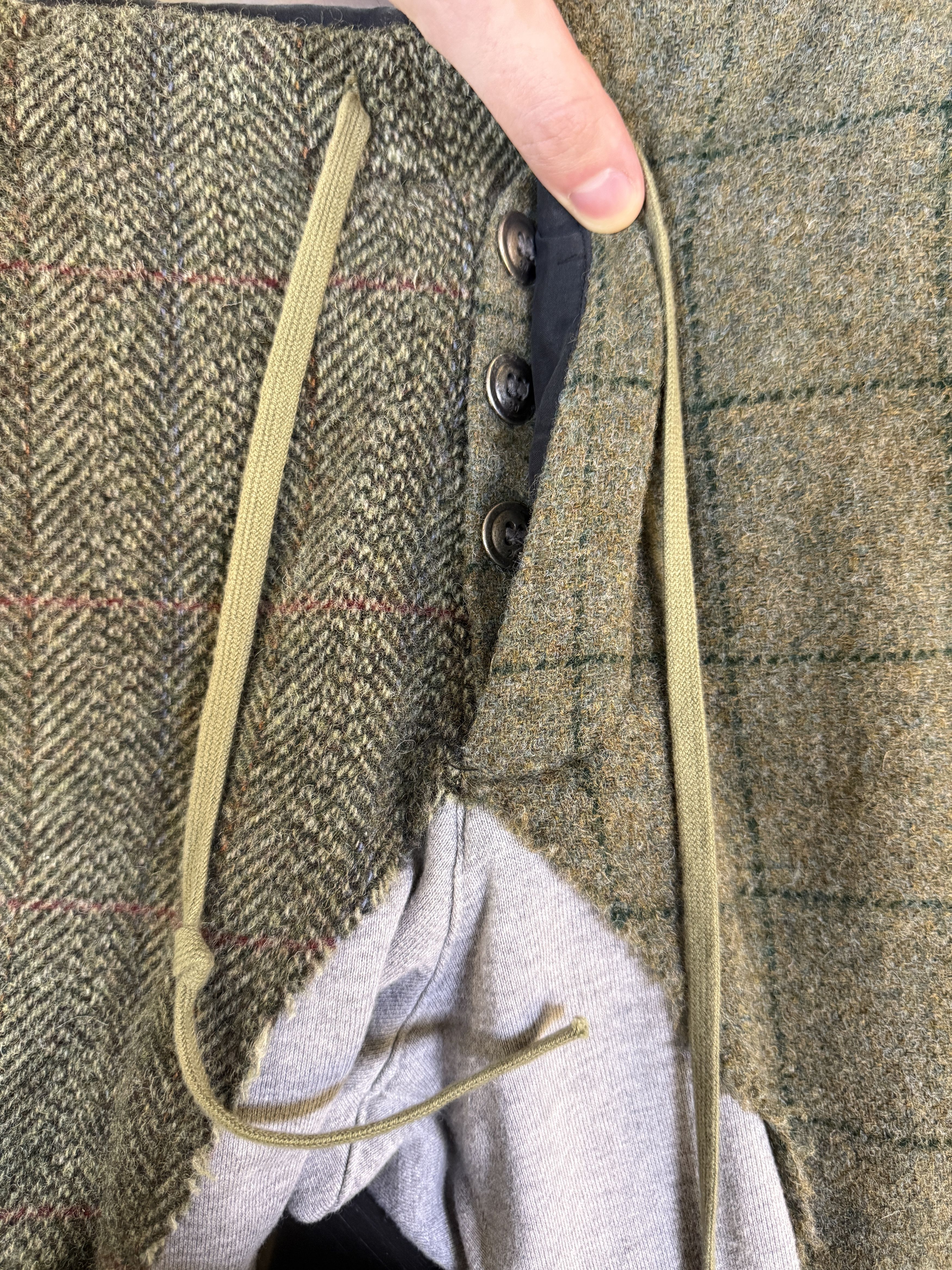 Greg Lauren $1.4k Greg Lauren 50/50 Army Tweed / Terry Long Pant Size US 34 / EU 50 - 5 Thumbnail