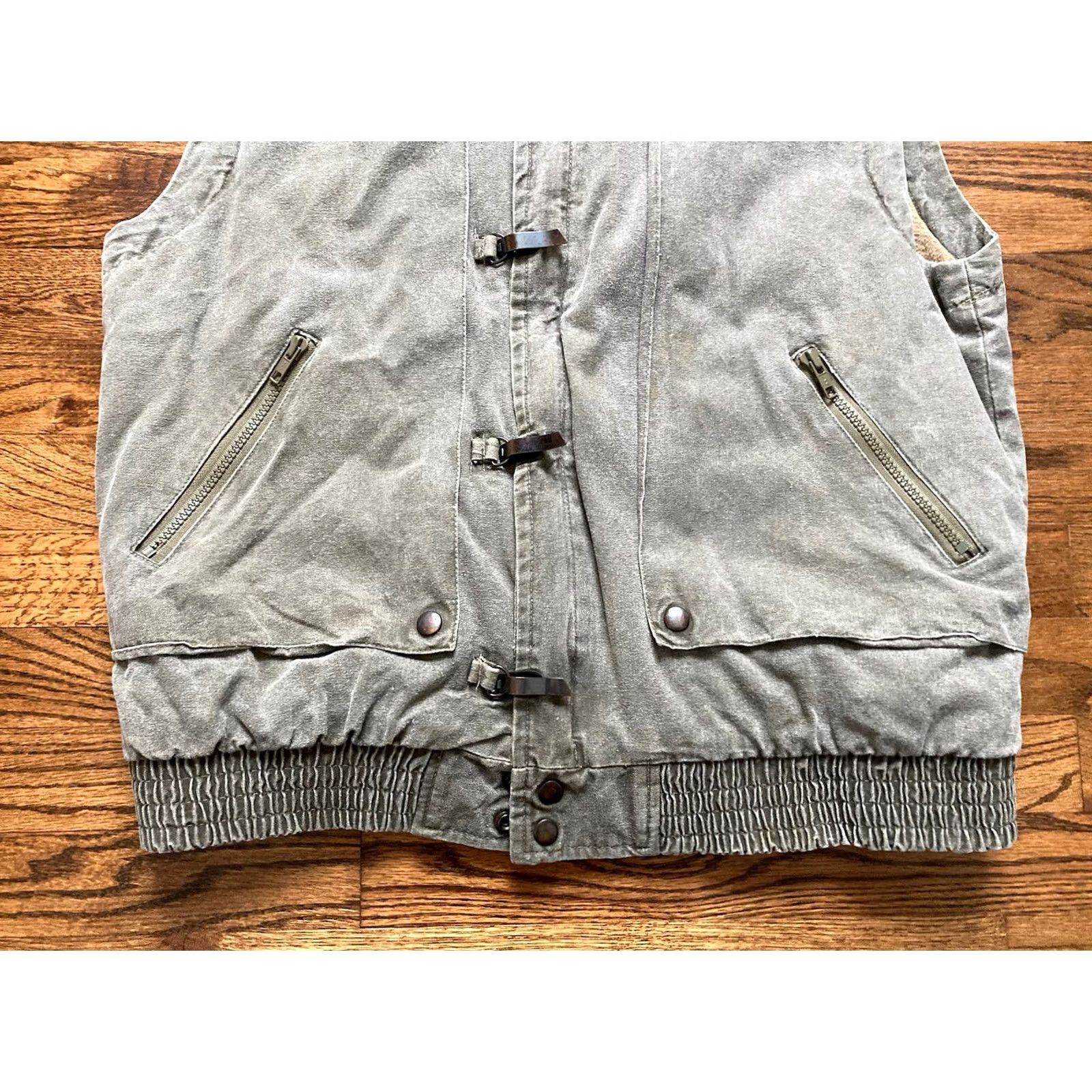 Vintage VINTAGE Sahara Club Vest Mens Size M Insulated Lined Full Zip Pockets Green Military Jacket Outdoor 80s Retro Casual Workwear Size US M / EU 48-50 / 2 - 2 Thumbnail