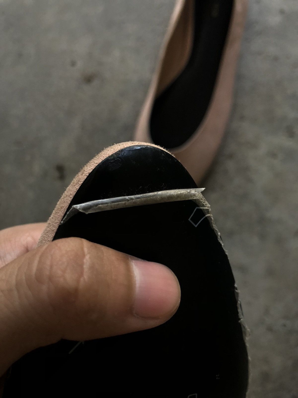 The Row The Row - Lady D Pale Flamingo Suede Ballerina Flat Size US 8 / IT 38 - 10 Thumbnail