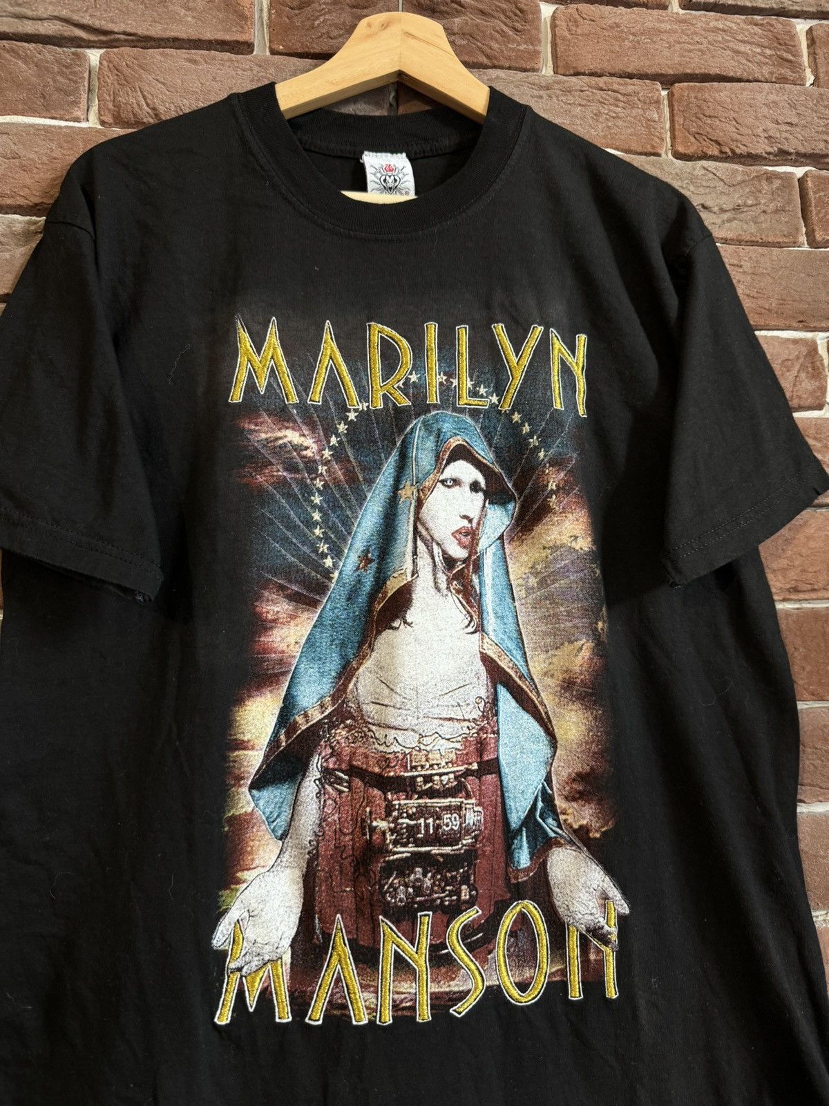 Band Tees Rare Vintage 00s Marilyn Manson Resurrection Mexico Band Tee Size US L / EU 52-54 / 3 - 3 Thumbnail