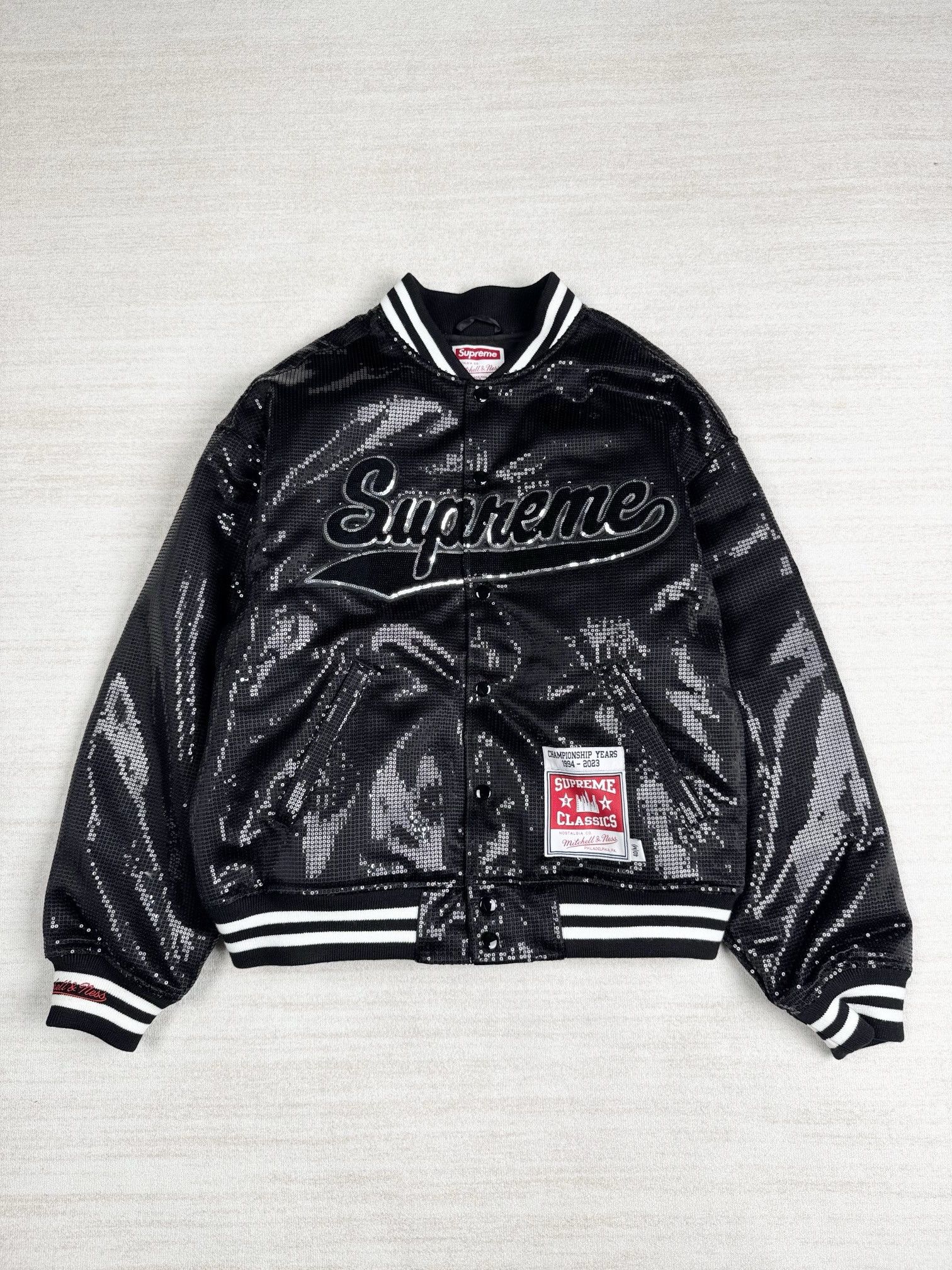 Supreme Supreme x Mitchell & Ness Sequin Varsity Size US M / EU 48-50 / 2 - 1 Thumbnail