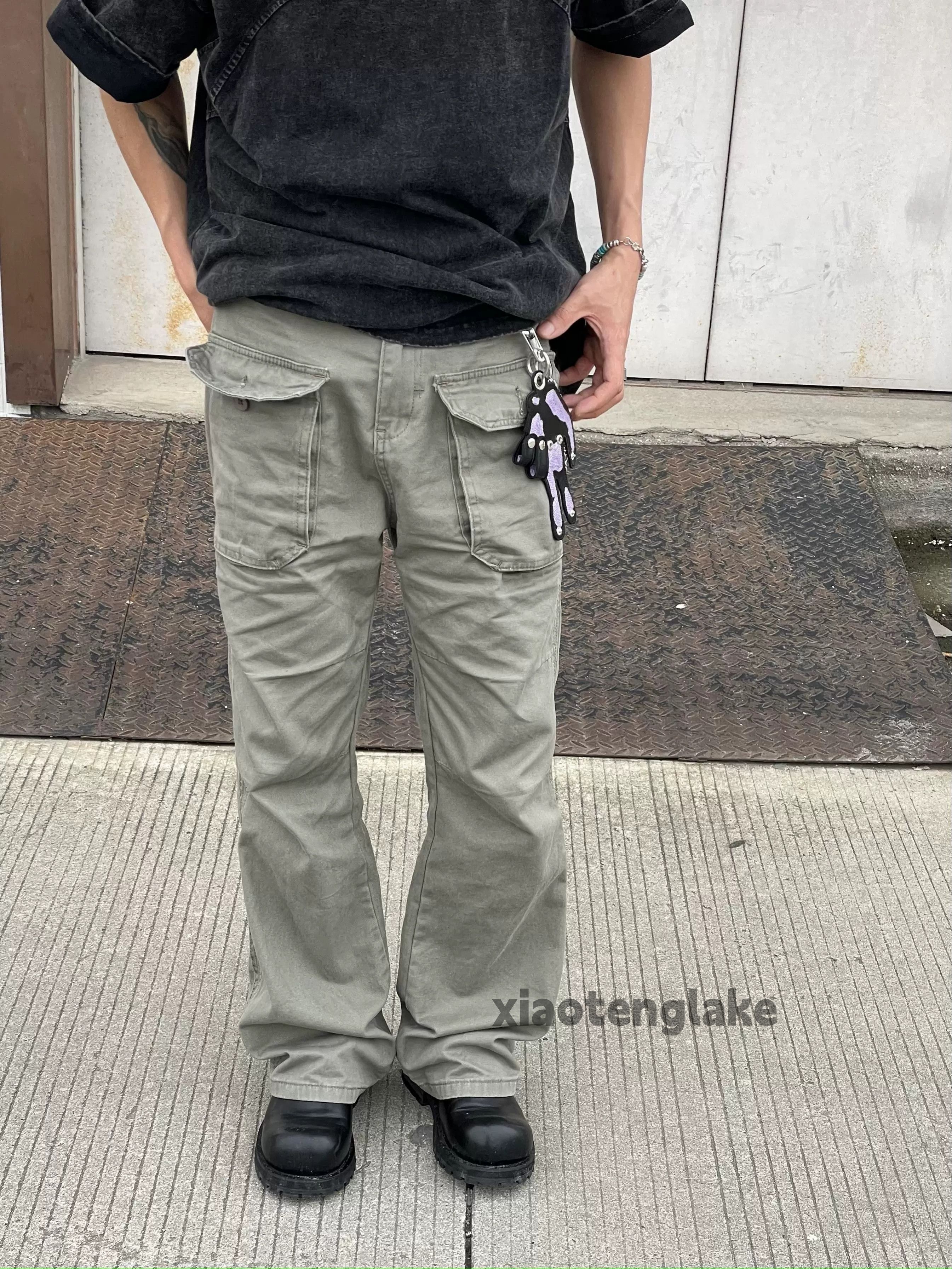 Designer × Japanese Brand × Vintage washed faded utility pleated loose baggy cargo pants Size US 32 / EU 48 - 2 Thumbnail