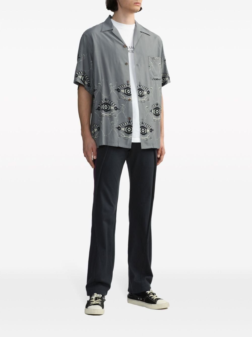 Kiko Kostadinov o1tko11224 Side-Line Pant in Black/Purple Size US 36 / EU 52 - 2 Thumbnail