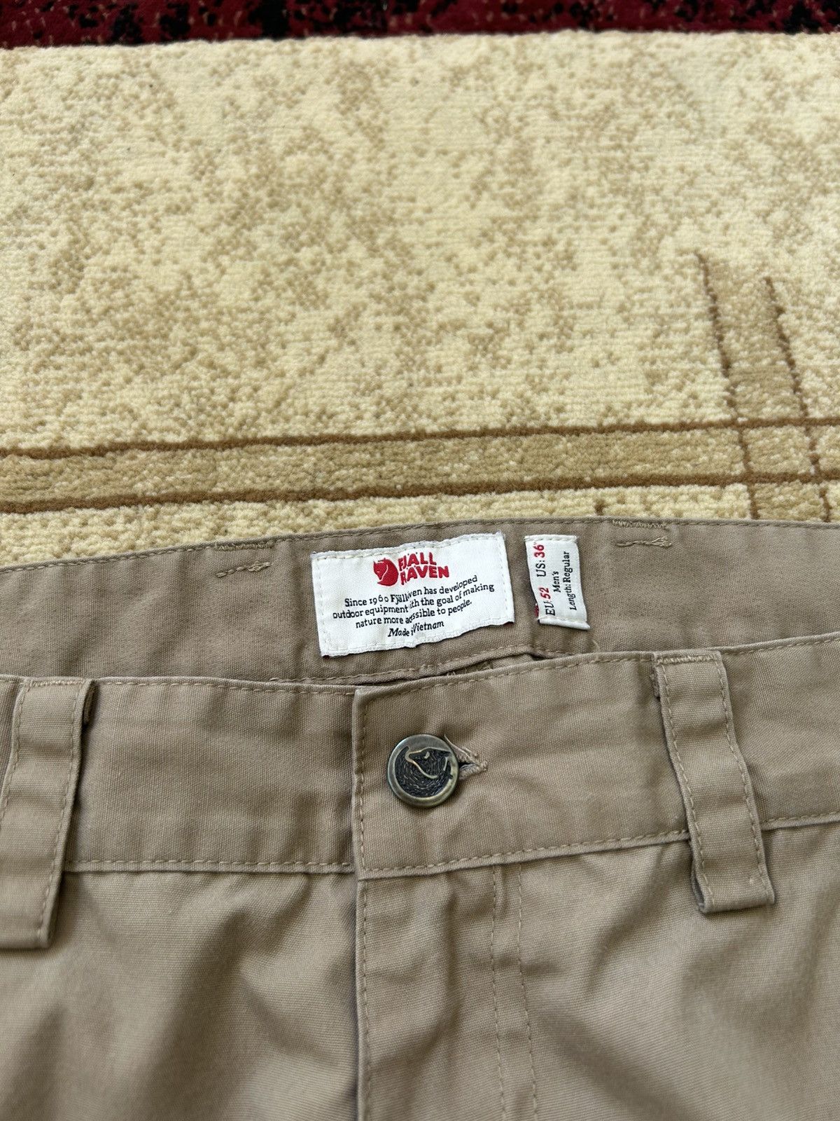 Fjallraven Fjallraven Tan Vidda Pro Trousers Size US 36 / EU 52 - 7 Thumbnail
