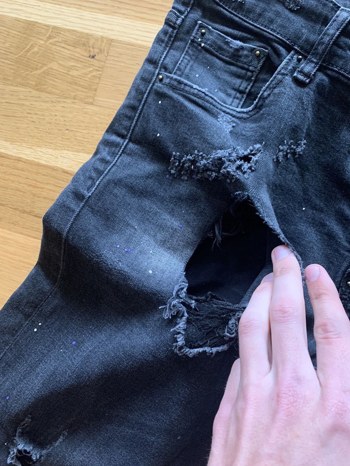 Dsquared2 Dsquared2 distressed painted jeans Size 28" / US 6 / IT 42 - 6 Thumbnail
