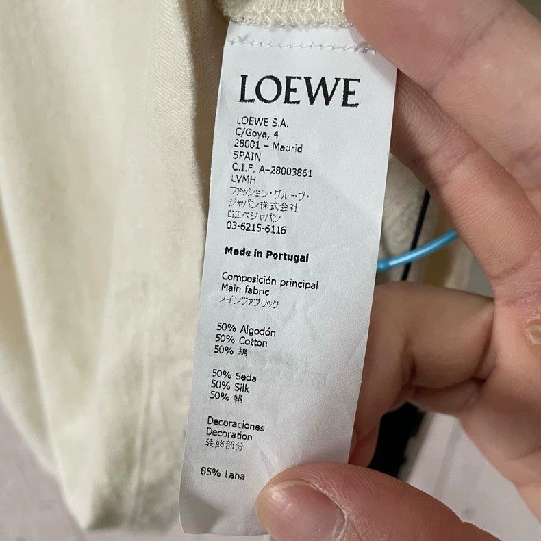 Loewe LOEWE Light white lettered short sleeves Size S / US 4 / IT 40 - 4 Thumbnail