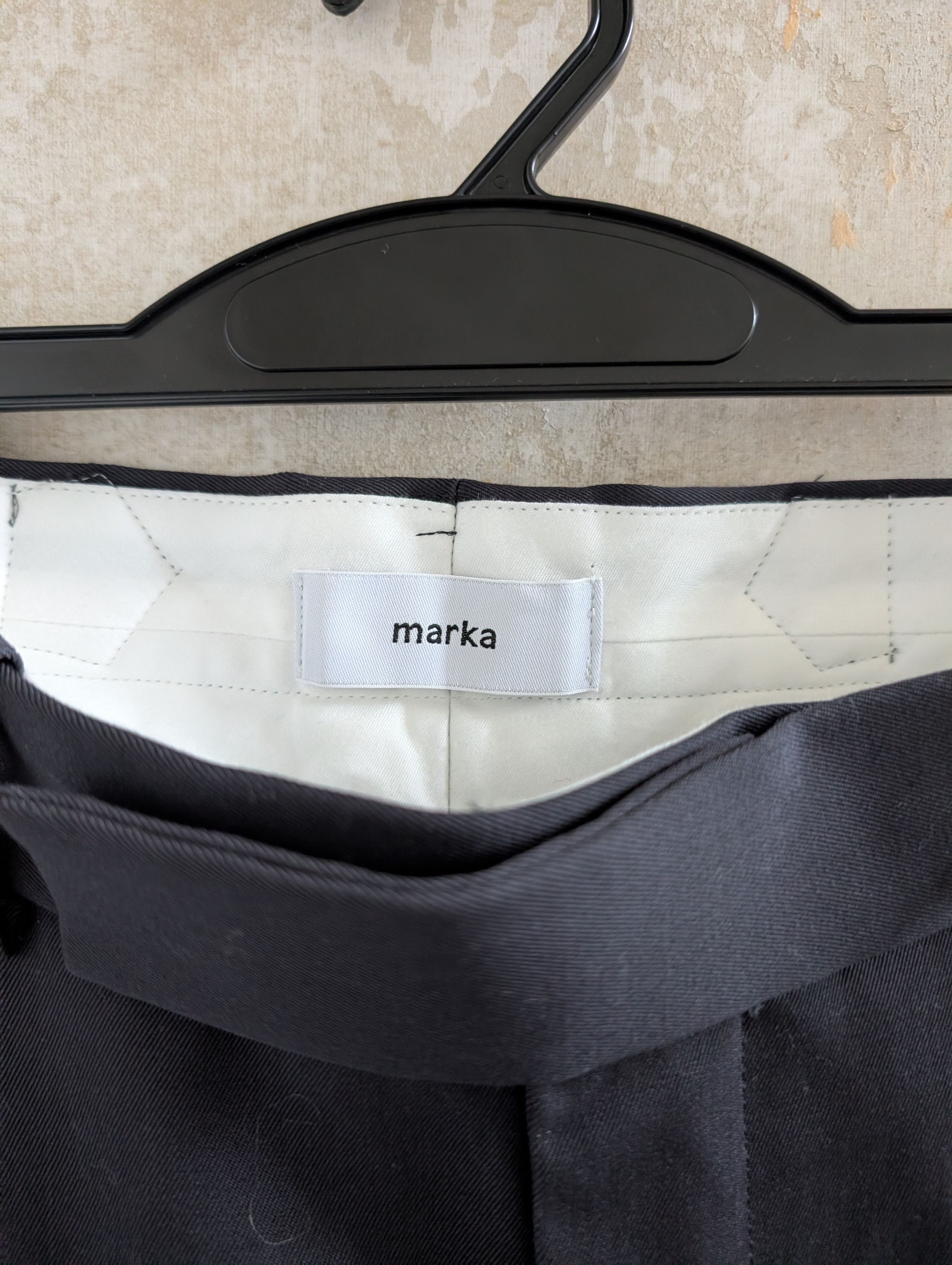 Markaware 2/60 Wool Garbadine Trousers (Baggy) M. Gray Size US 31 - 6 Thumbnail