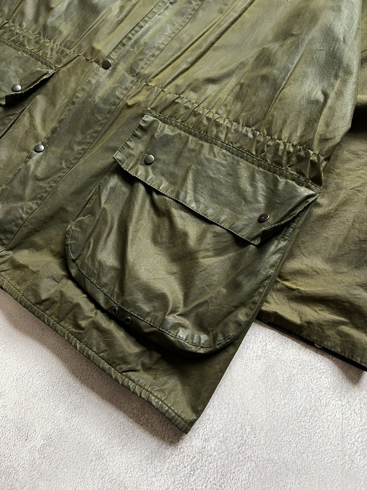Barbour Vintage Barbour Waxed Jacket A5 Lined Durham Size C40/102 CM Size US L / EU 52-54 / 3 - 4 Thumbnail