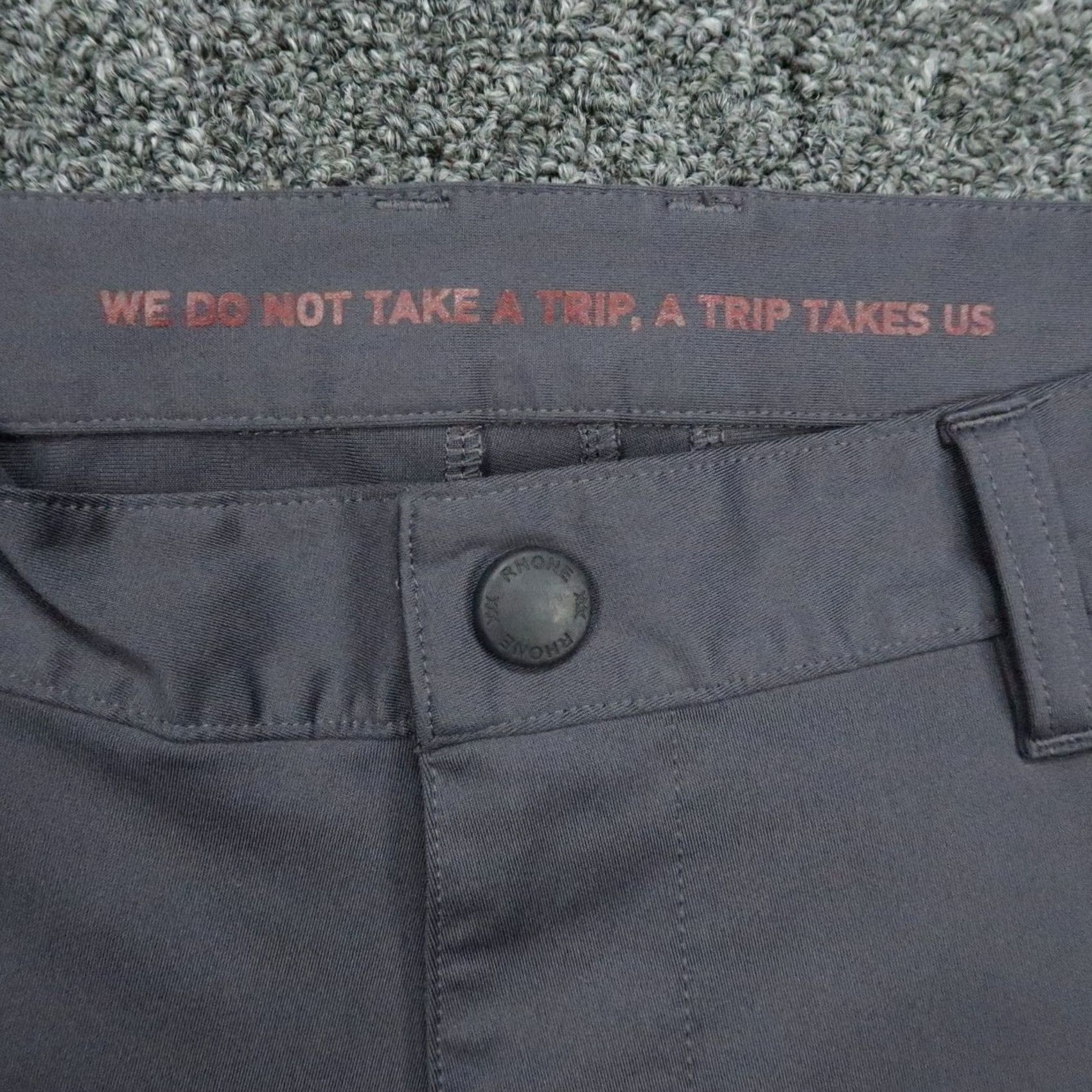 Rhone Rhone Pants Mens 30x32 Gray Commuter Classic Chino Golf Stretch Trouser Regular Straight Front Pockets Nylon Polyester Zip Size US 30 / EU 46 - 3 Thumbnail