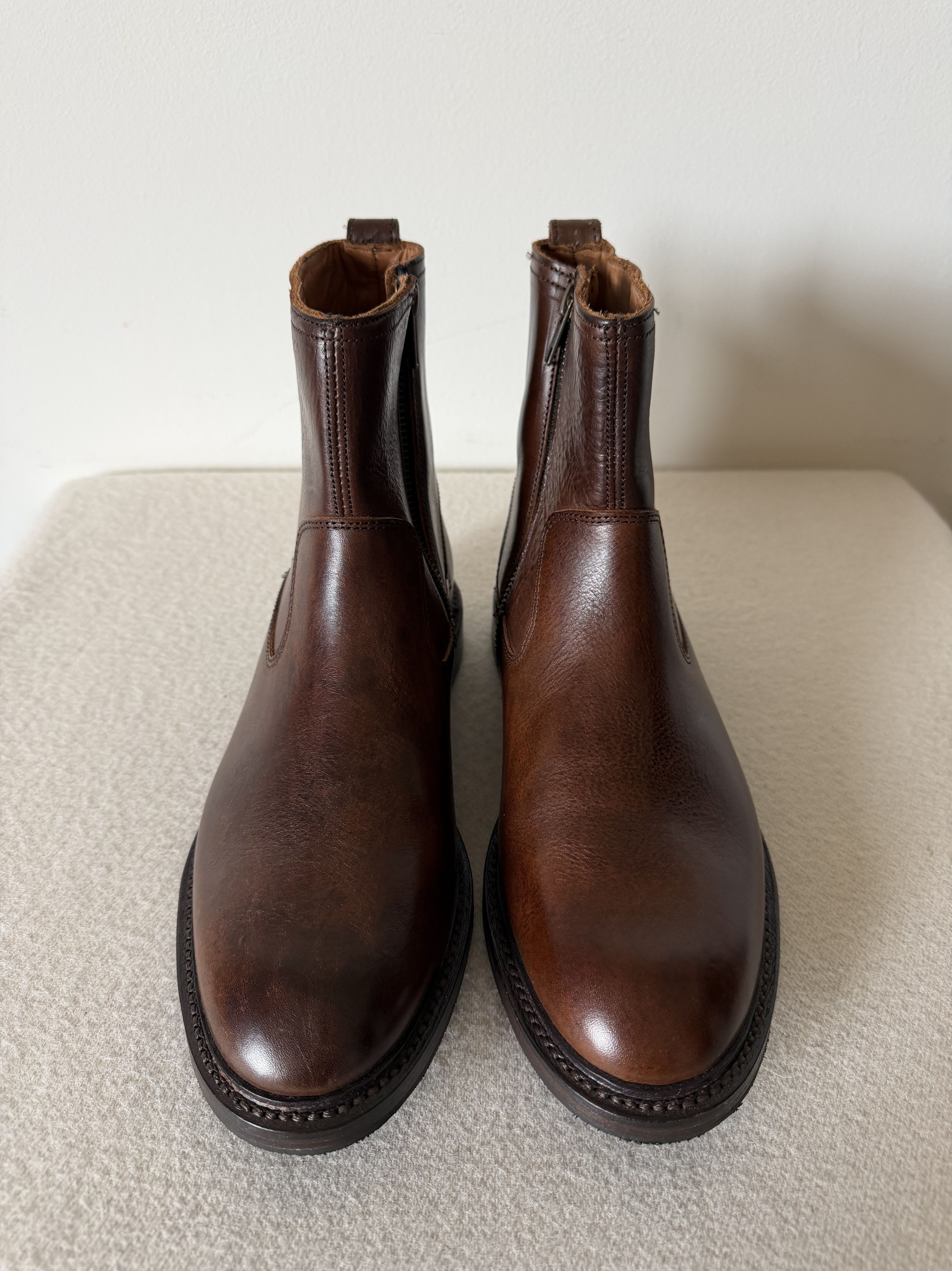 Allen Edmonds Allen Edmonds Tompkins Leather Zip Boots in Brown Size US 8 / EU 41 - 4 Thumbnail