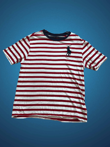Polo Ralph Lauren Polo Ralph Lauren White Red Stripe Big Pony T-Shirt Size S Size US S / EU 44-46 / 1 - 1 Thumbnail