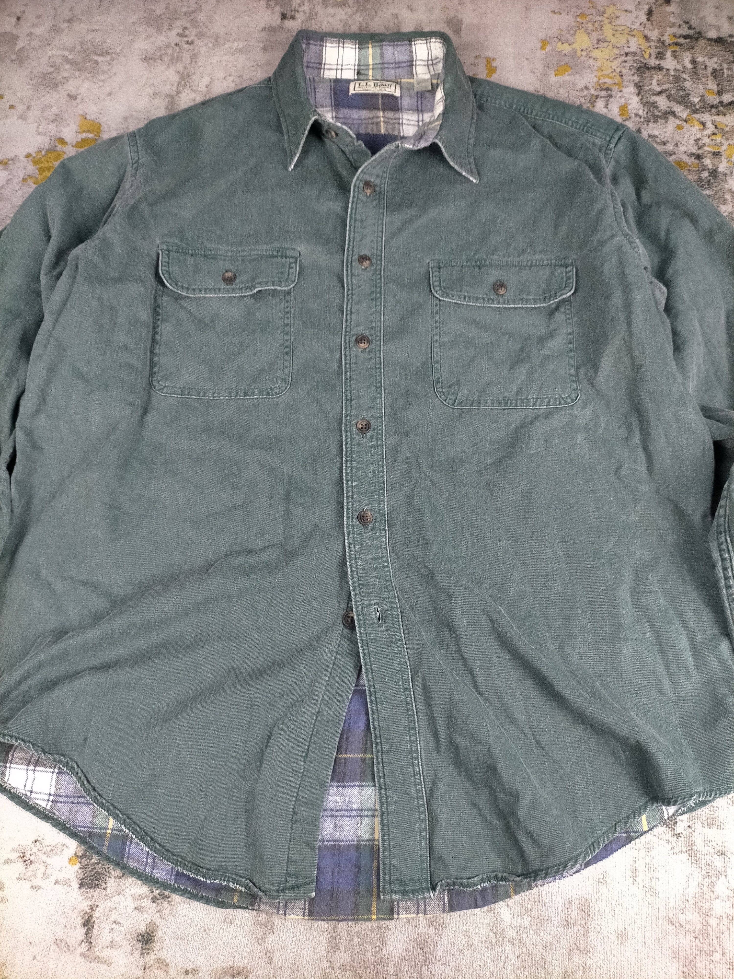 L.L. Bean Vintage 80s LL Bean Flannel Shirt Size US L / EU 52-54 / 3 - 2 Thumbnail