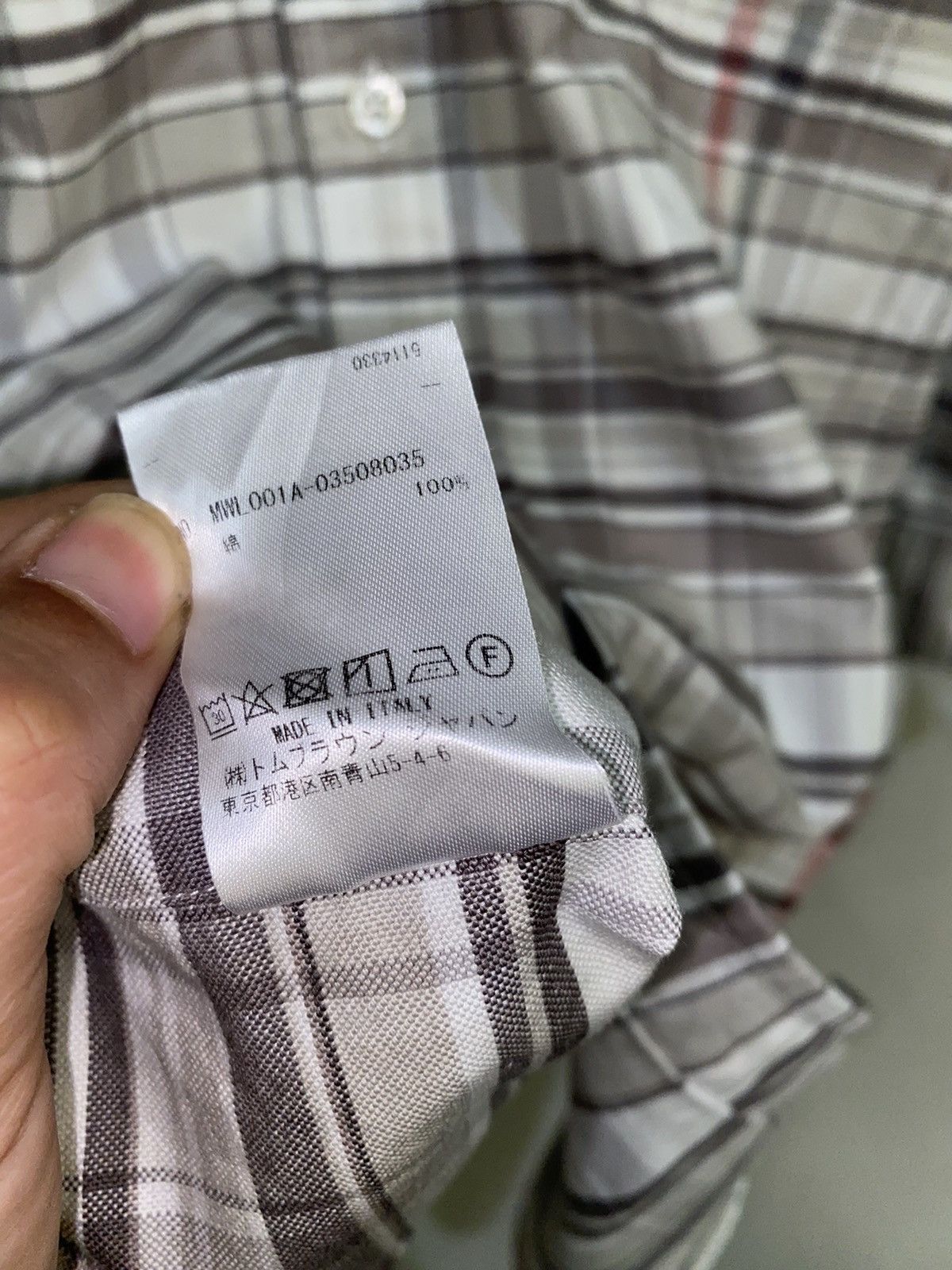 Thom Browne Thom browne plaid shirt made in italy Size US M / EU 48-50 / 2 - 11 Thumbnail