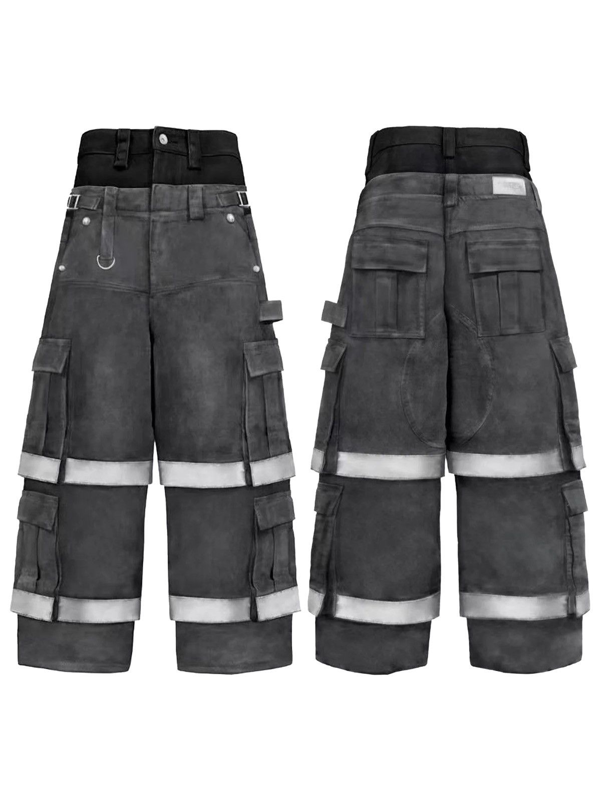 Other TecnineGroup Dark Gray Cargo Pants Size US 32 / EU 48 - 14 Thumbnail