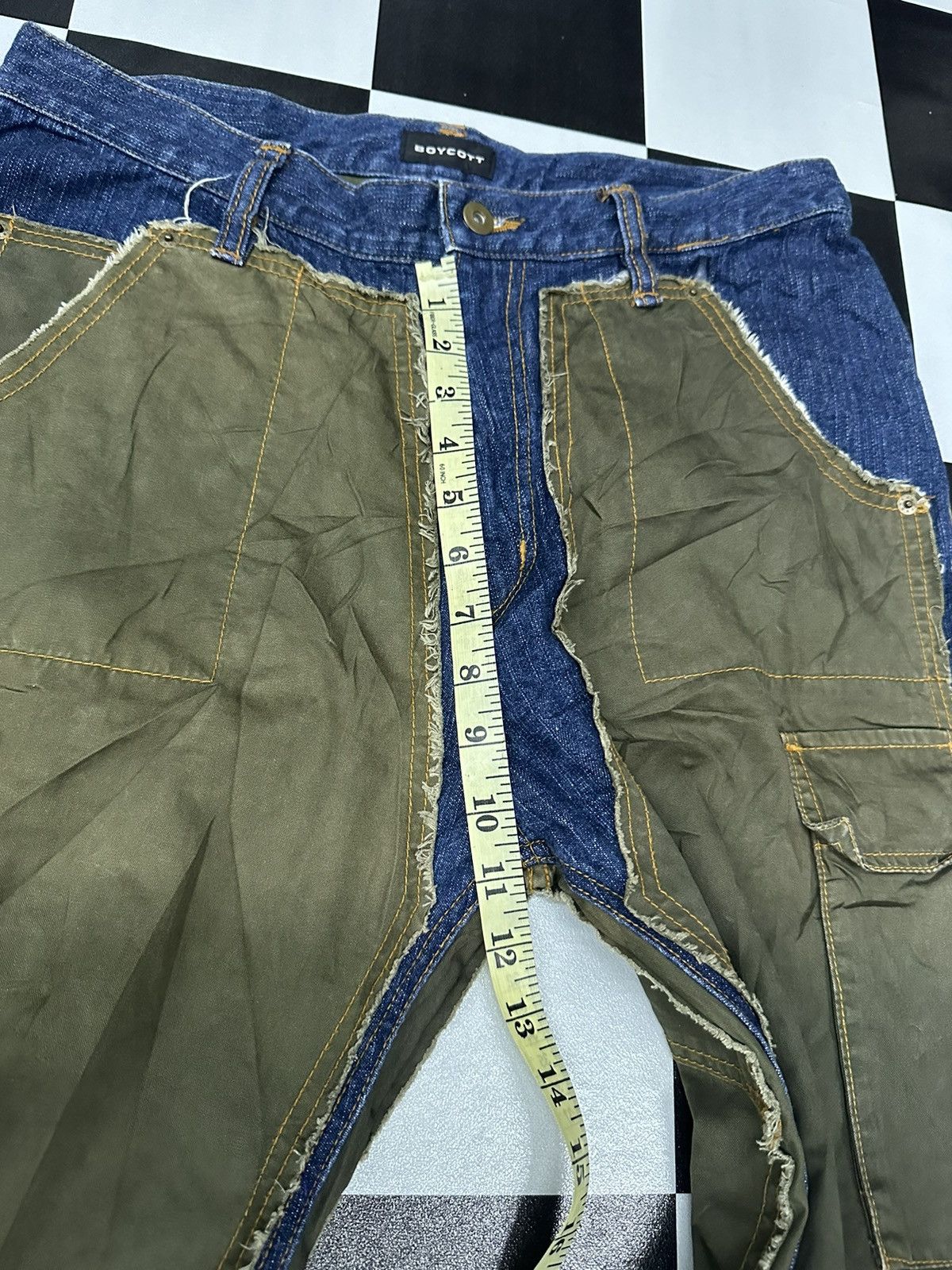 Vintage Reconstruct BOYCOTT Double Knee Cargo Pants Size US 34 / EU 50 - 13 Thumbnail