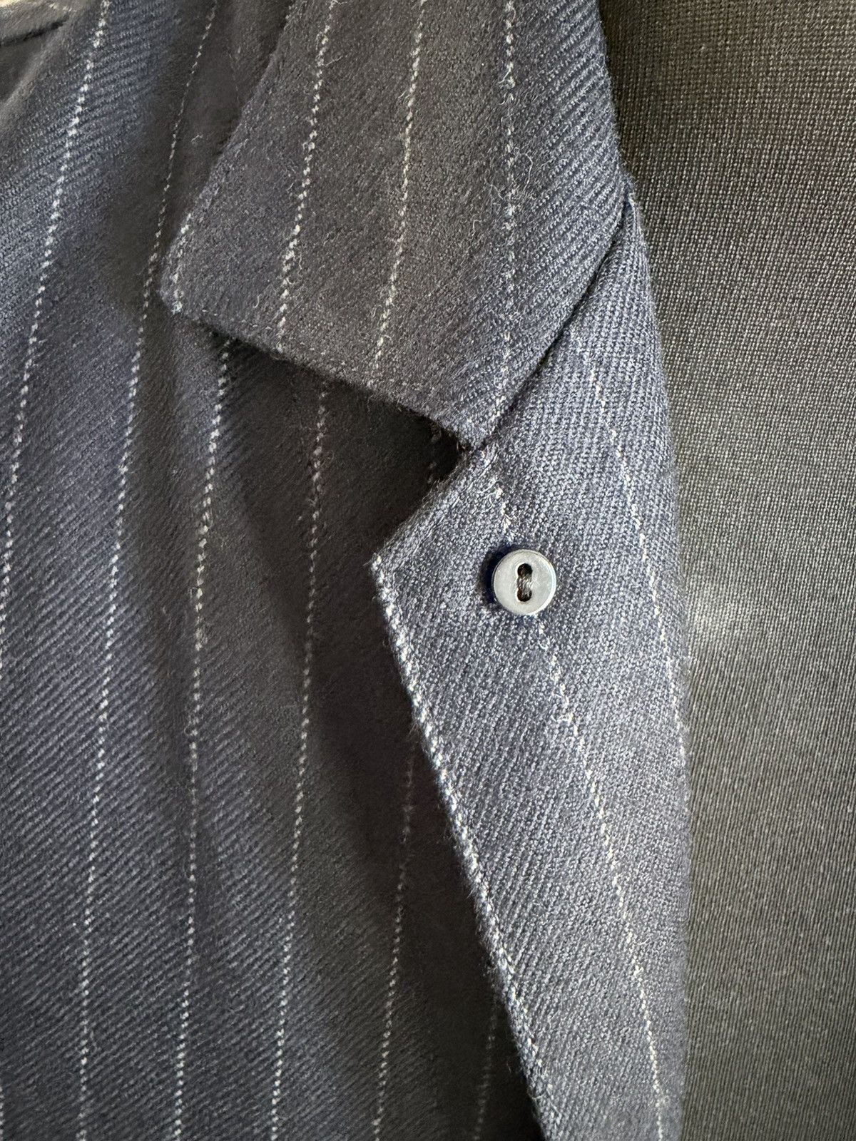 Christopher Nemeth Chalk Stripe Long Shirt Size US L / EU 52-54 / 3 - 7 Thumbnail