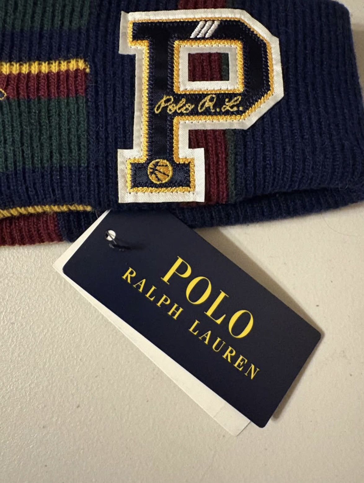 Polo Ralph Lauren Ralph Lauren Polo Beanie Preppy Rugby Big P Winter Hat Size ONE SIZE - 5 Thumbnail