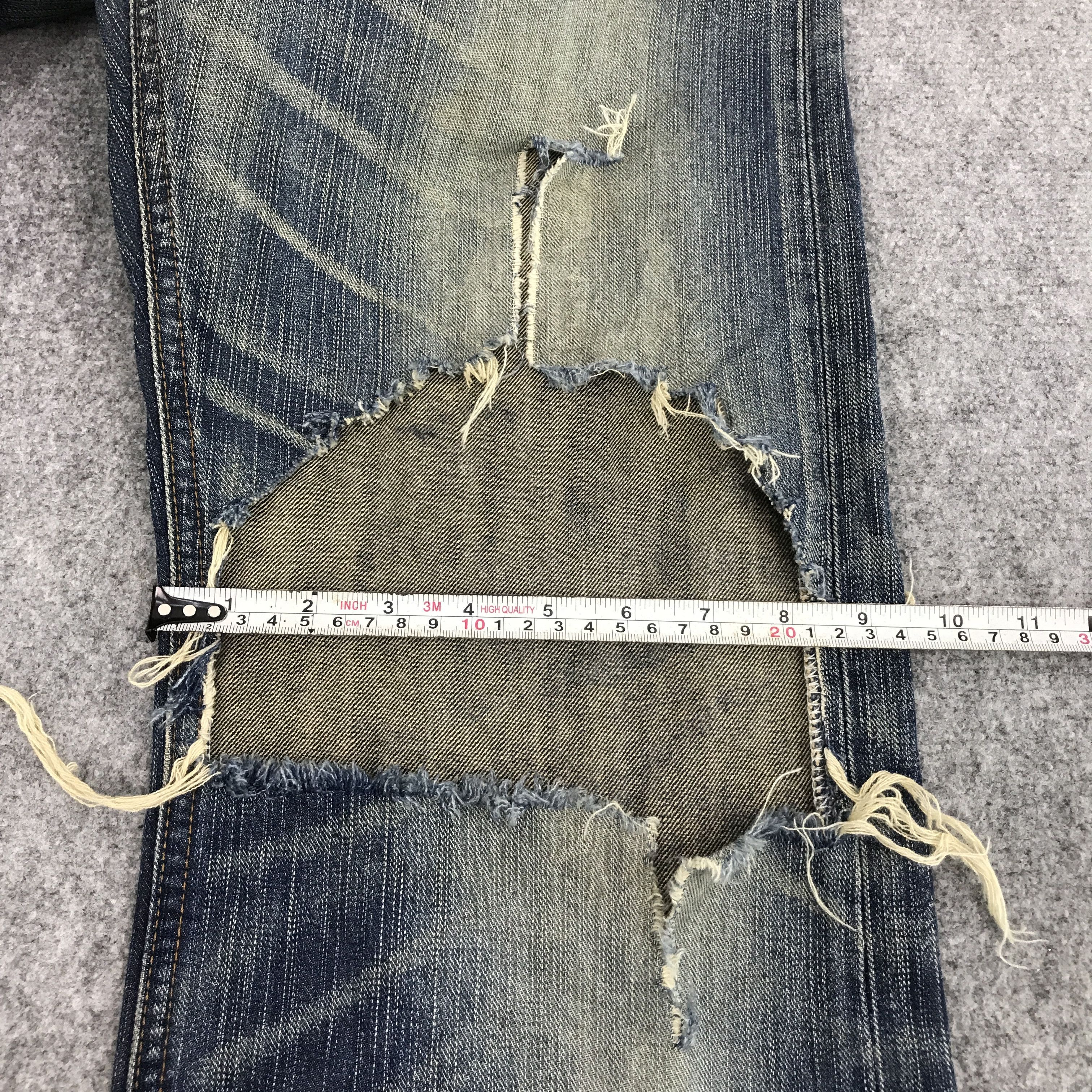 Japanese Brand edwin japan distressed jeans gothic style pants Size US 32 / EU 48 - 12 Thumbnail
