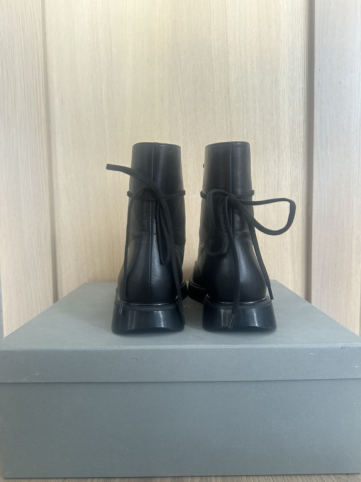 Stuart Weitzman Ann Demeulemeester vibe Stuart Weitzman Black Leather Boot Size US 11 / EU 44 - 7 Thumbnail