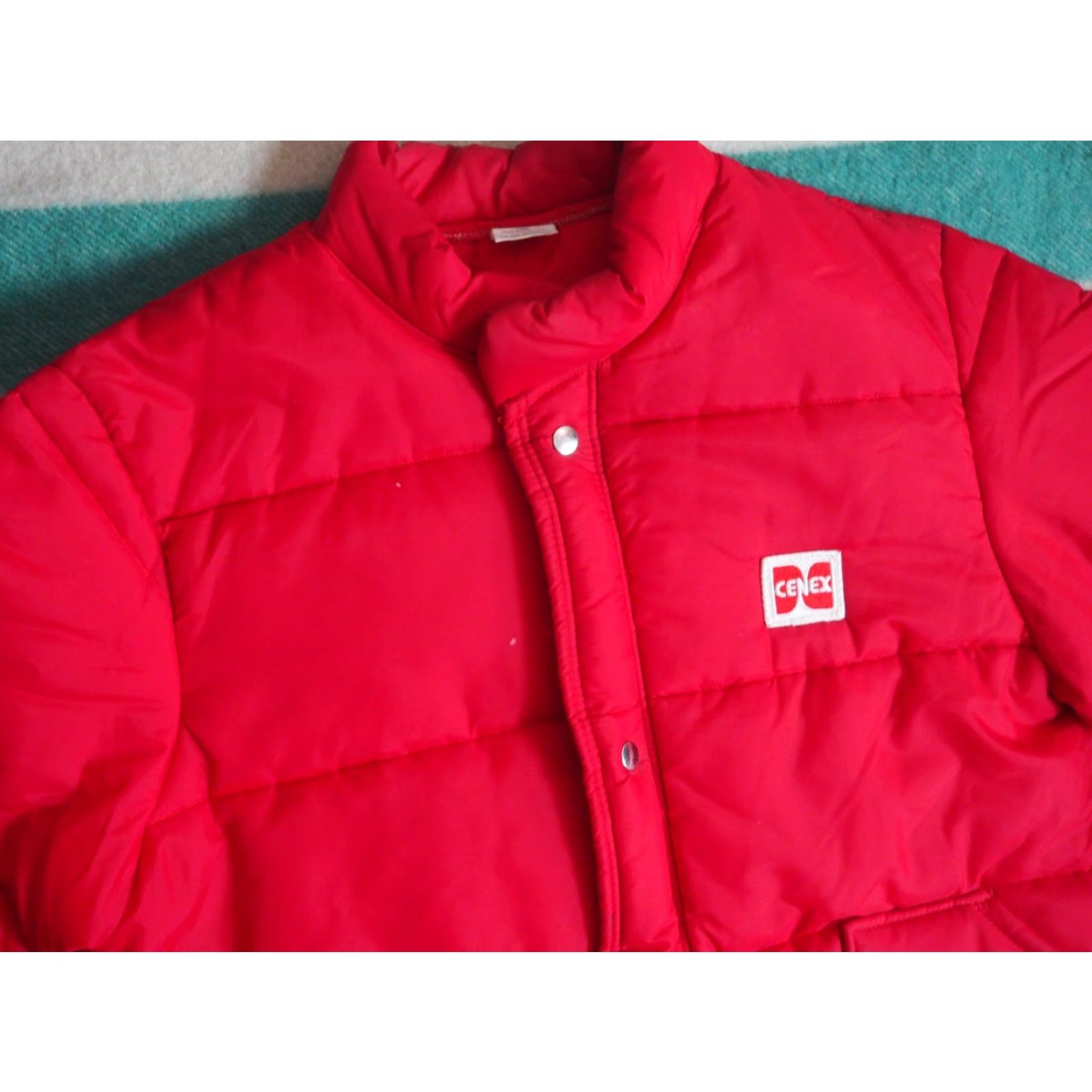 GAS VTG 70s Unitog Cenex Gas Red Poly Retro Snap Puffer Jacket USA Made Mens L Size US L / EU 52-54 / 3 - 3 Thumbnail