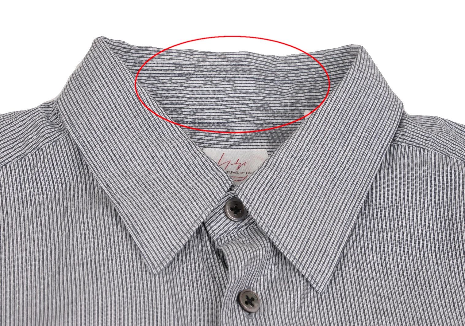 Yohji Yamamoto Yohji Yamamoto COSTUME D'HOMME Cotton Pinstripe Shirt Size US M / EU 48-50 / 2 - 3 Thumbnail