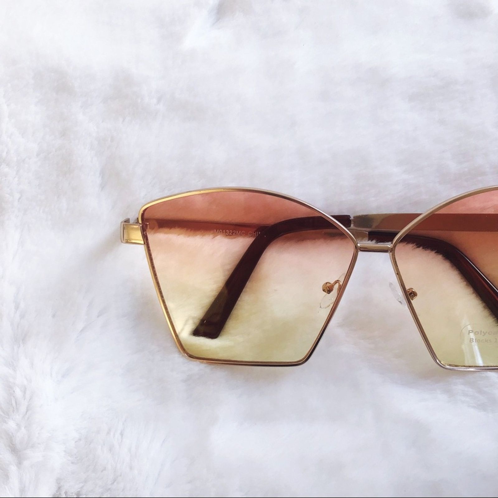 Other Aubrey Light Pink Gradient Oversized Sunglasses Size ONE SIZE - 2 Thumbnail