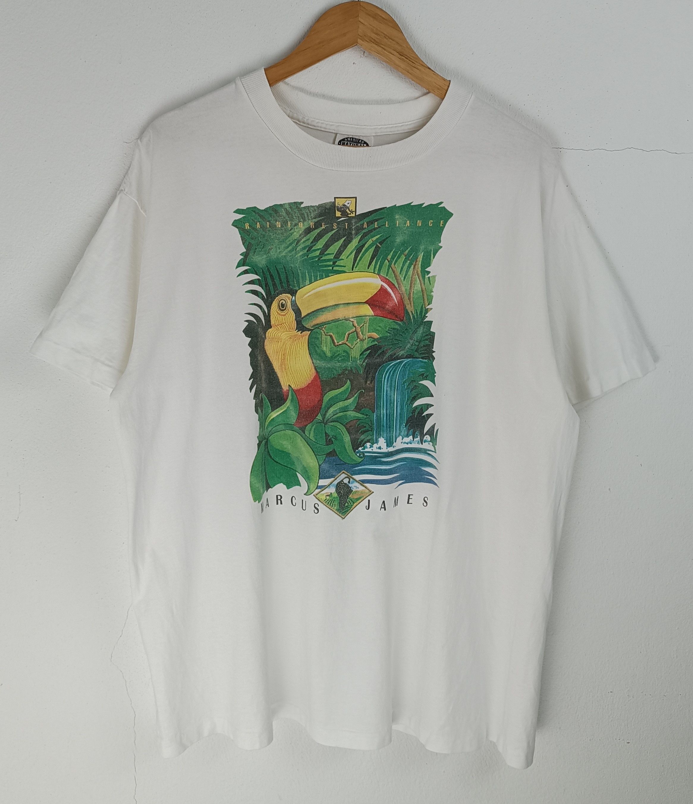 Vintage VINTAGE 90'S MARCUS JAMES RAINFOREST JUNGLE AMAZON RARE TEE Size US XL / EU 56 / 4 - 3 Thumbnail