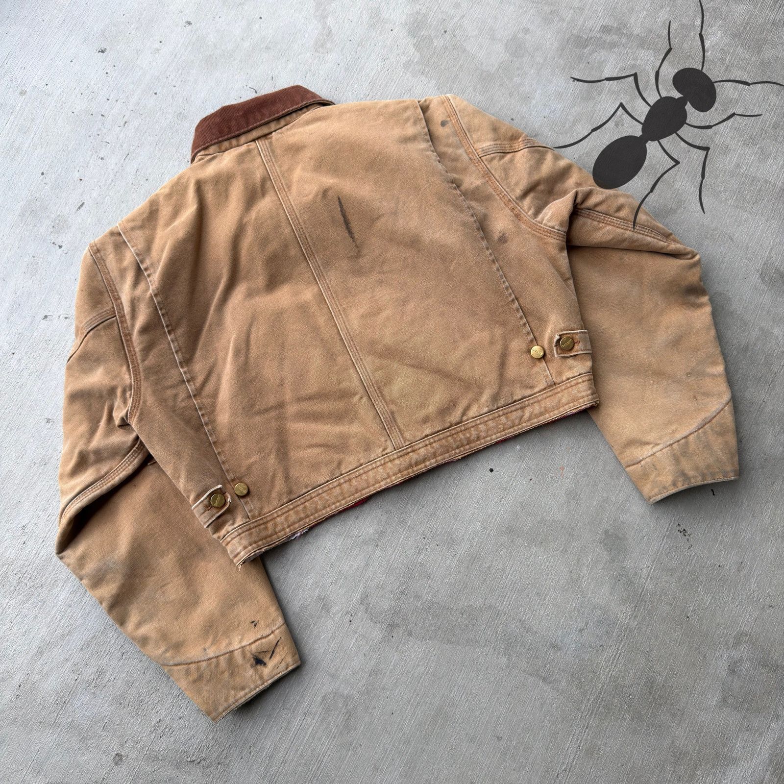 Carhartt × Vintage Carhartt brown cropped Detroit style work wear jacket Size US M / EU 48-50 / 2 - 6 Thumbnail