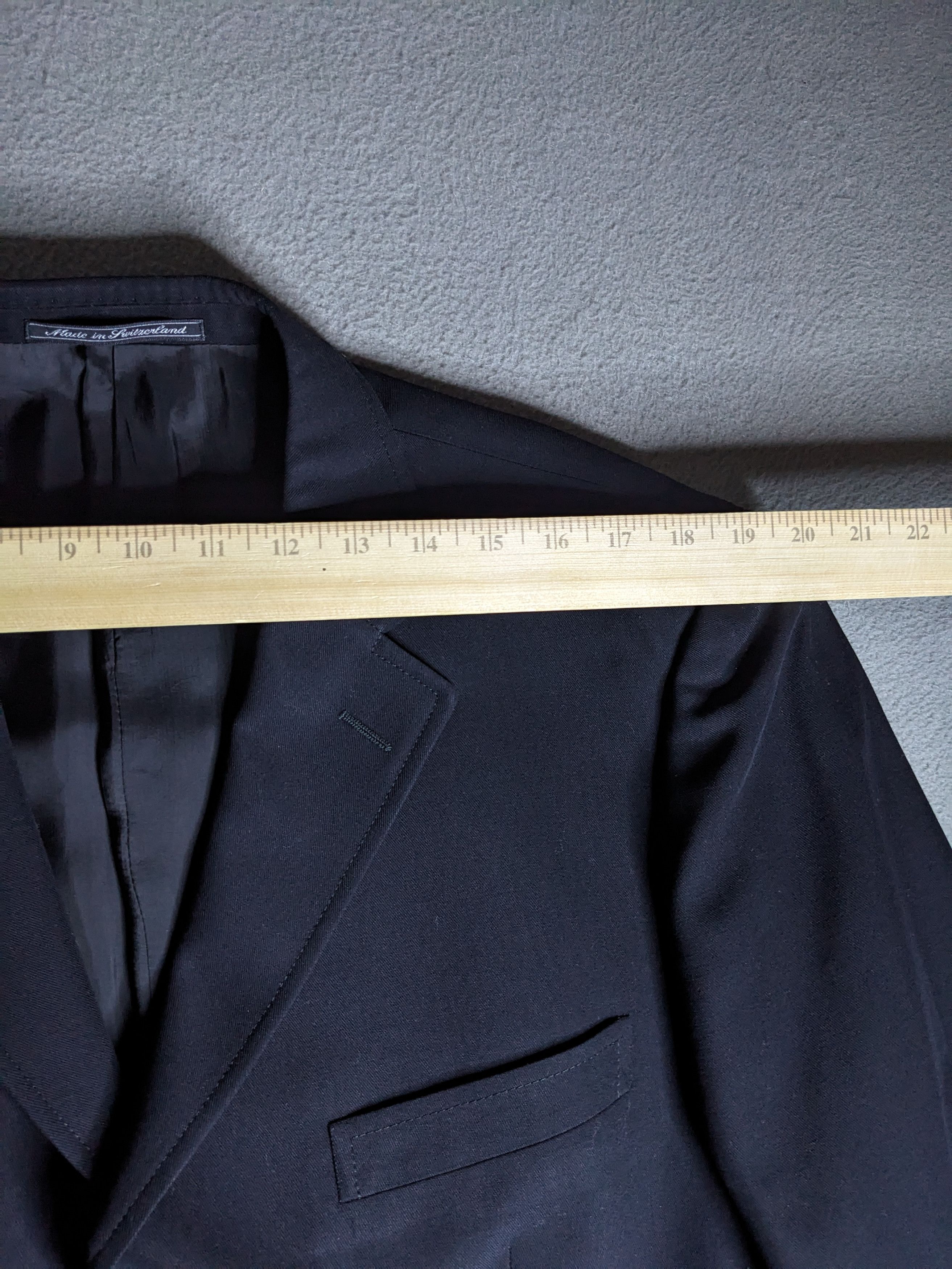 Ermenegildo Zegna VTG Ermenegildo Zegna Soft Wool Suit Jacket 44R 3 Button Size 44R - 14 Thumbnail