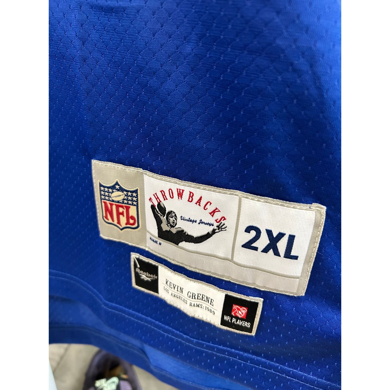 NFL Kevin Greene Los Angeles Rams NFL throwback Jersey size 2XL Size US XXL / EU 58 / 5 - 4 Thumbnail