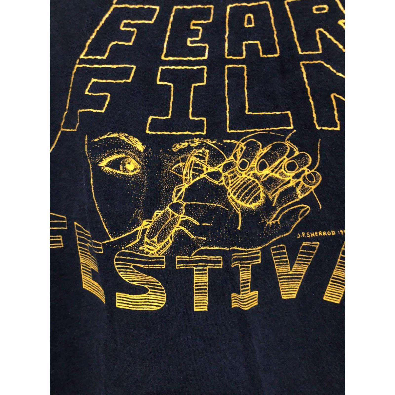 Fruit Of The Loom VINTAGE 1991 8th Insect Fear Film Festival T Shirt 2XL Entomology Illinois 90s Size US XXL / EU 58 / 5 - 3 Thumbnail