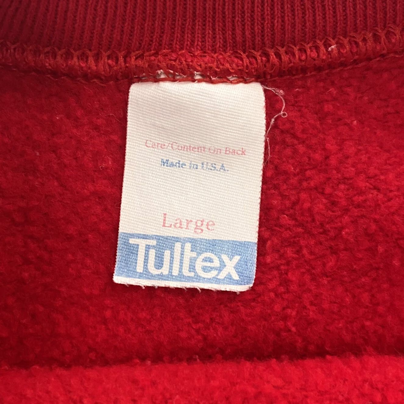 Tultex Vintage Hawaii Sweater Men’s Large Red Fleece Pullover Casual Hawaiian 80s City Beach Logo Size US L / EU 52-54 / 3 - 6 Thumbnail