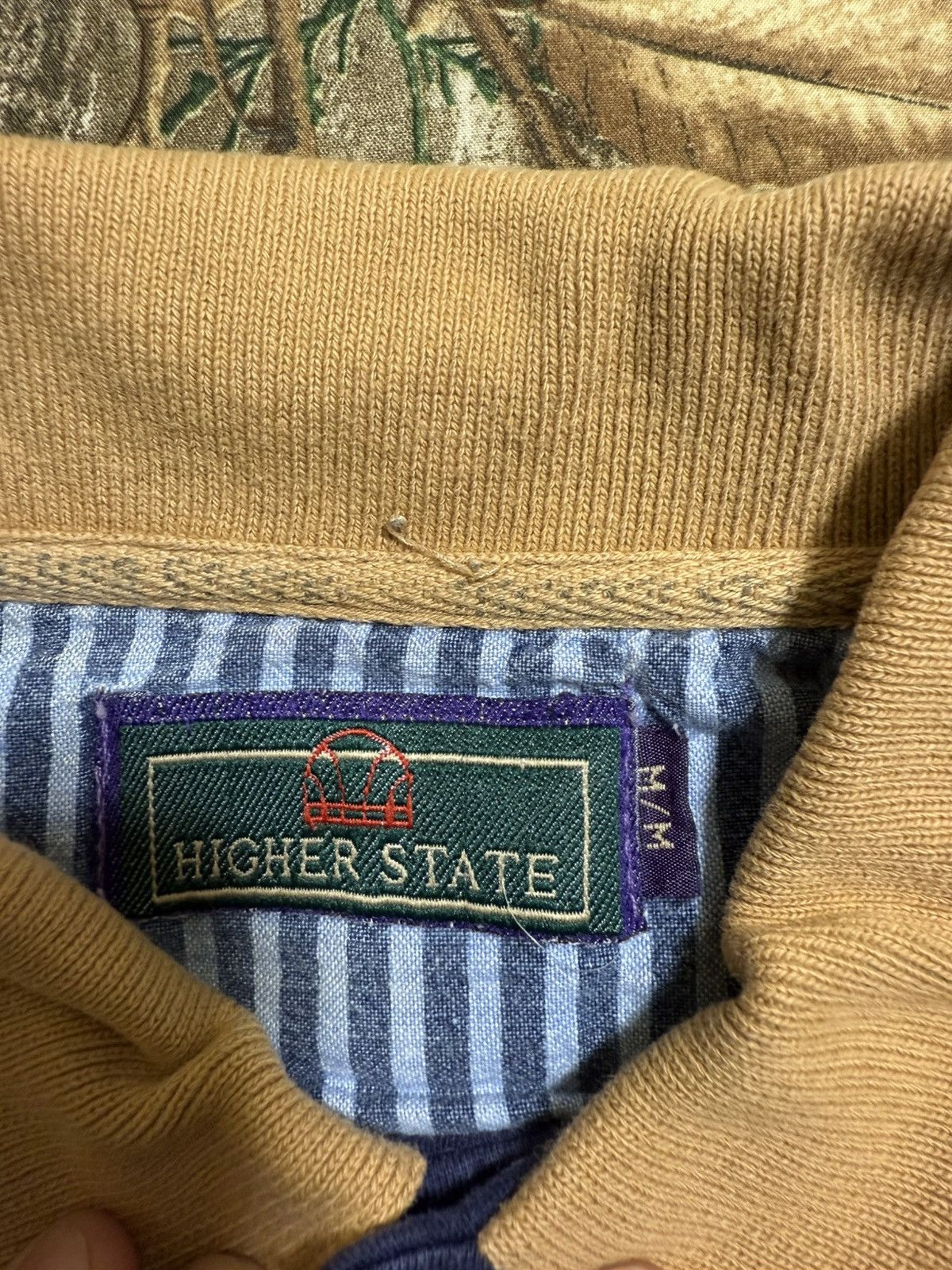 Vintage ***FINAL DROP***RARE 90s HIGHER STATE OG LOGO POLO SHIRT M Size US M / EU 48-50 / 2 - 4 Thumbnail