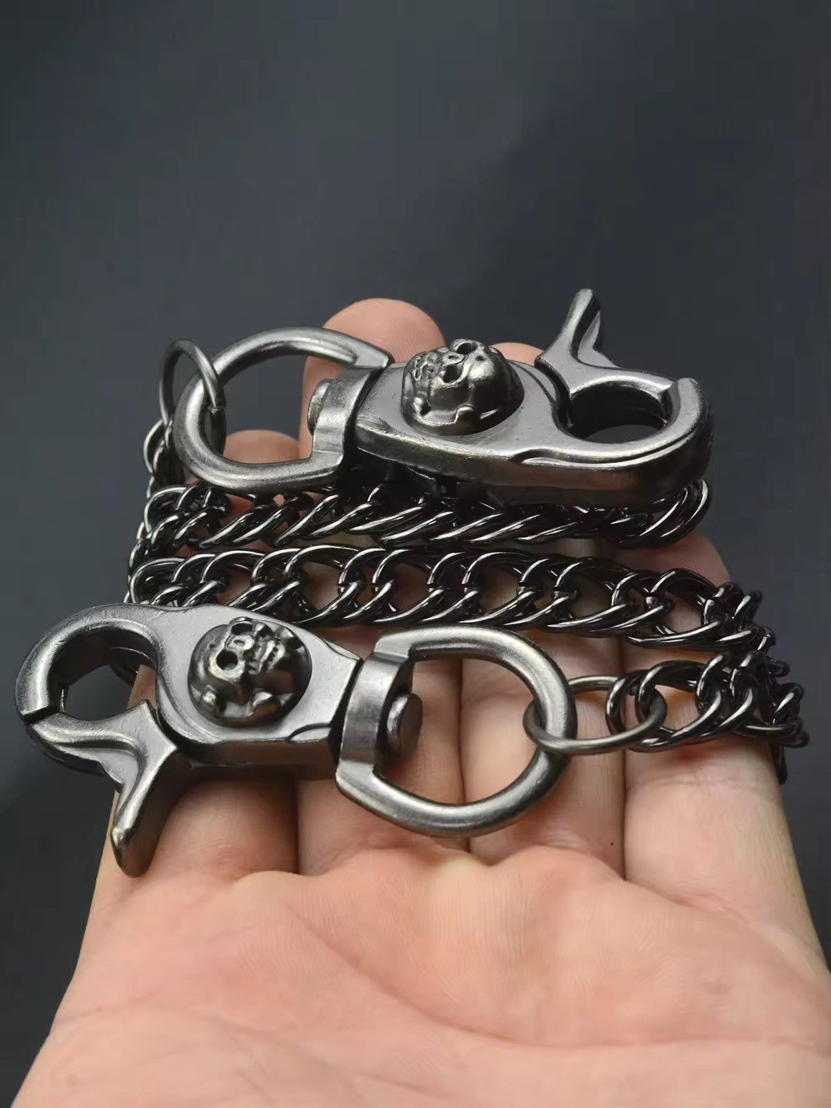 Jewelry Skull Head Clip Pant Chain Size ONE SIZE - 4 Thumbnail