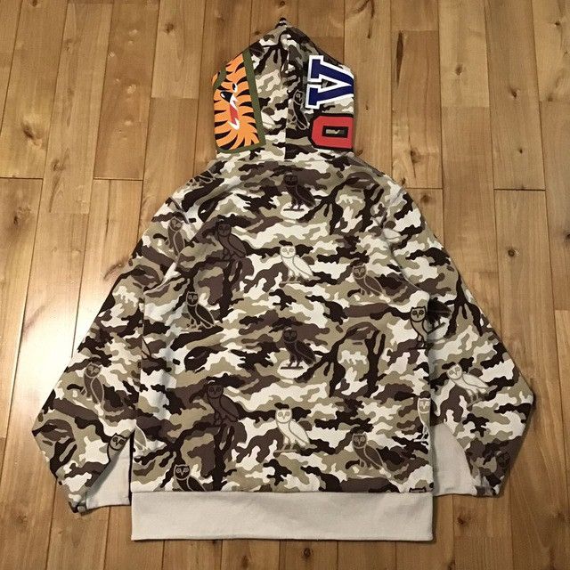 Bape 🔥Reversible🔥 BAPE × OVO Shark full zip hoodie a bathing ape Size US M / EU 48-50 / 2 - 5 Thumbnail
