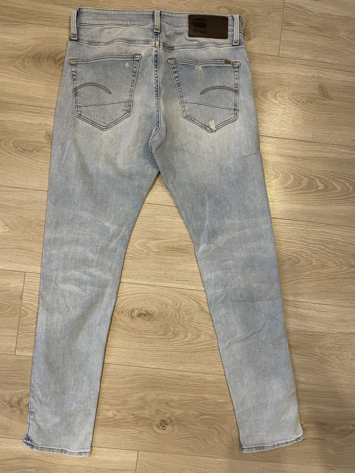 G-Star G-Star RAW 3301 Slim Distressed Denim Jeans 31/32 Size US 31 - 9 Thumbnail