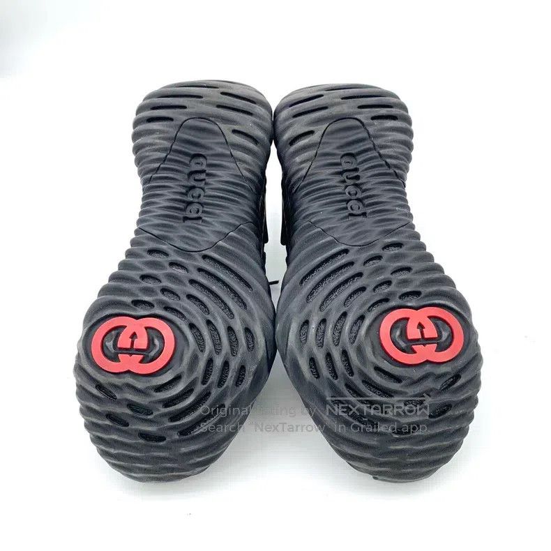 Gucci Gucci Black logo tie-up casual flat sneakers Size US 8 / IT 38 - 5 Thumbnail