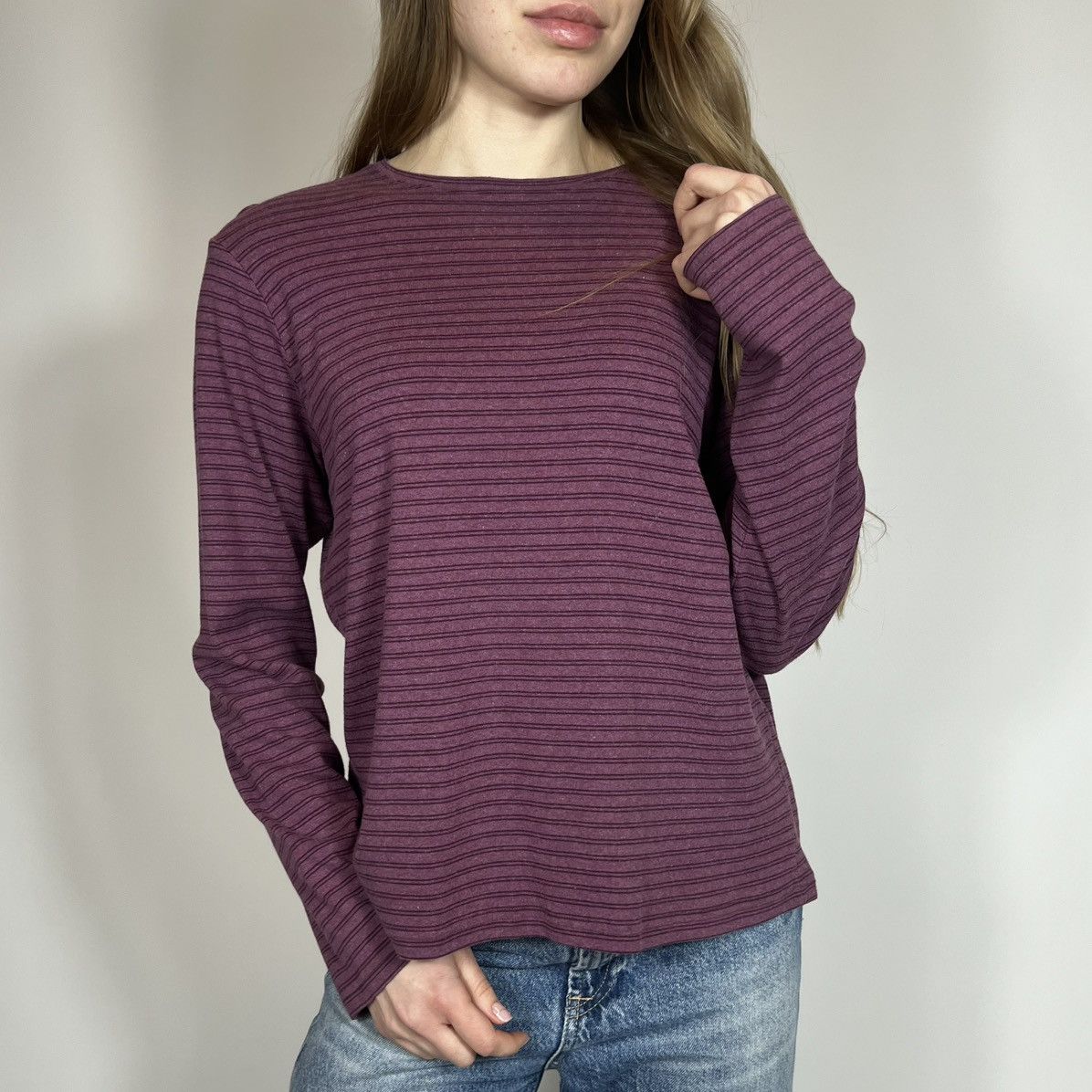 Gudrun Sjoden Vintage Y2K Gudrun Sjoden Striped Casual Longsleeve Size XL / US 12-14 / IT 48-50 - 3 Thumbnail