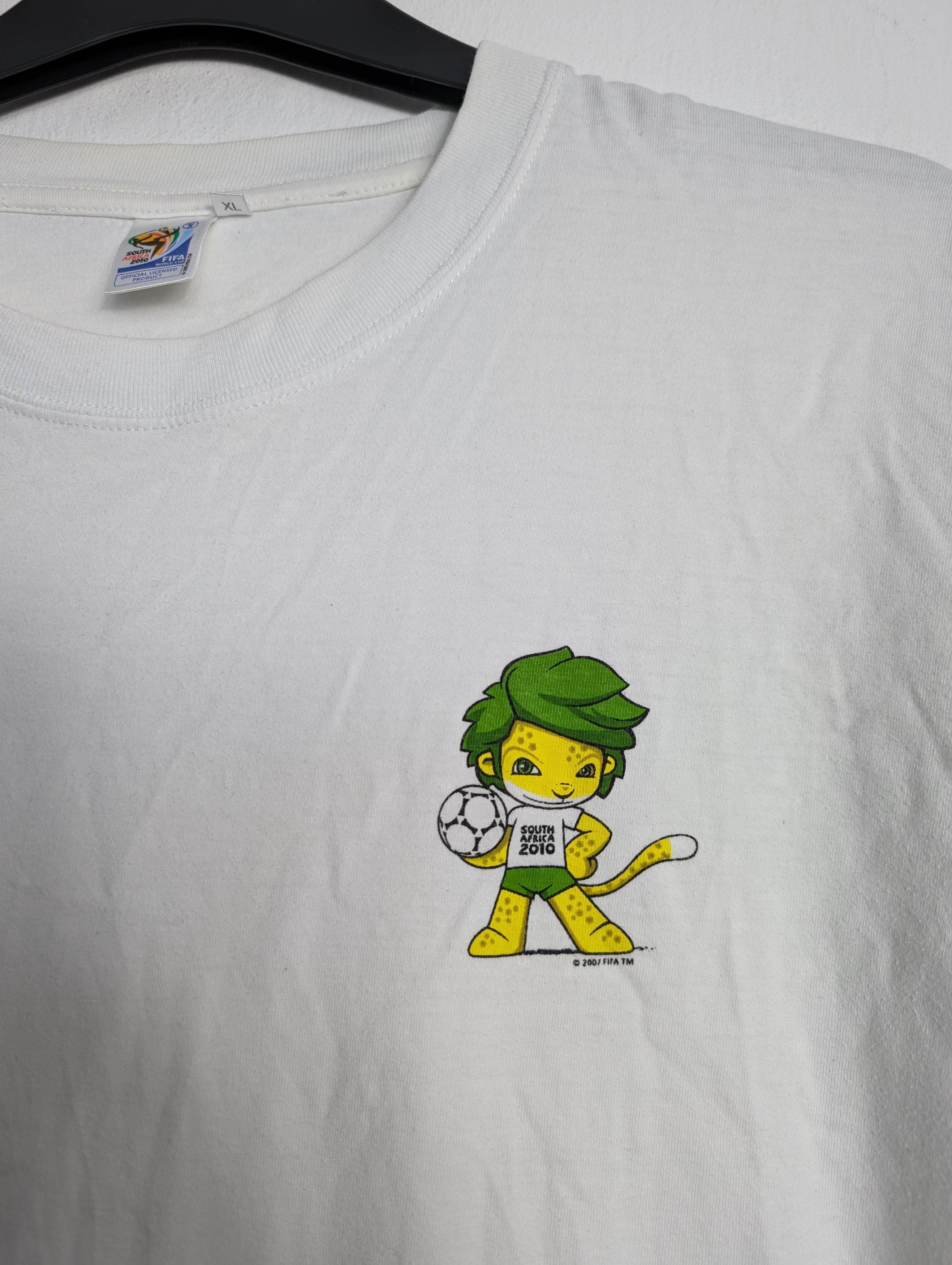 Vintage FIFA World Cup South Africa 2010 T-Shirt Vintage Football Size US XL / EU 56 / 4 - 3 Thumbnail