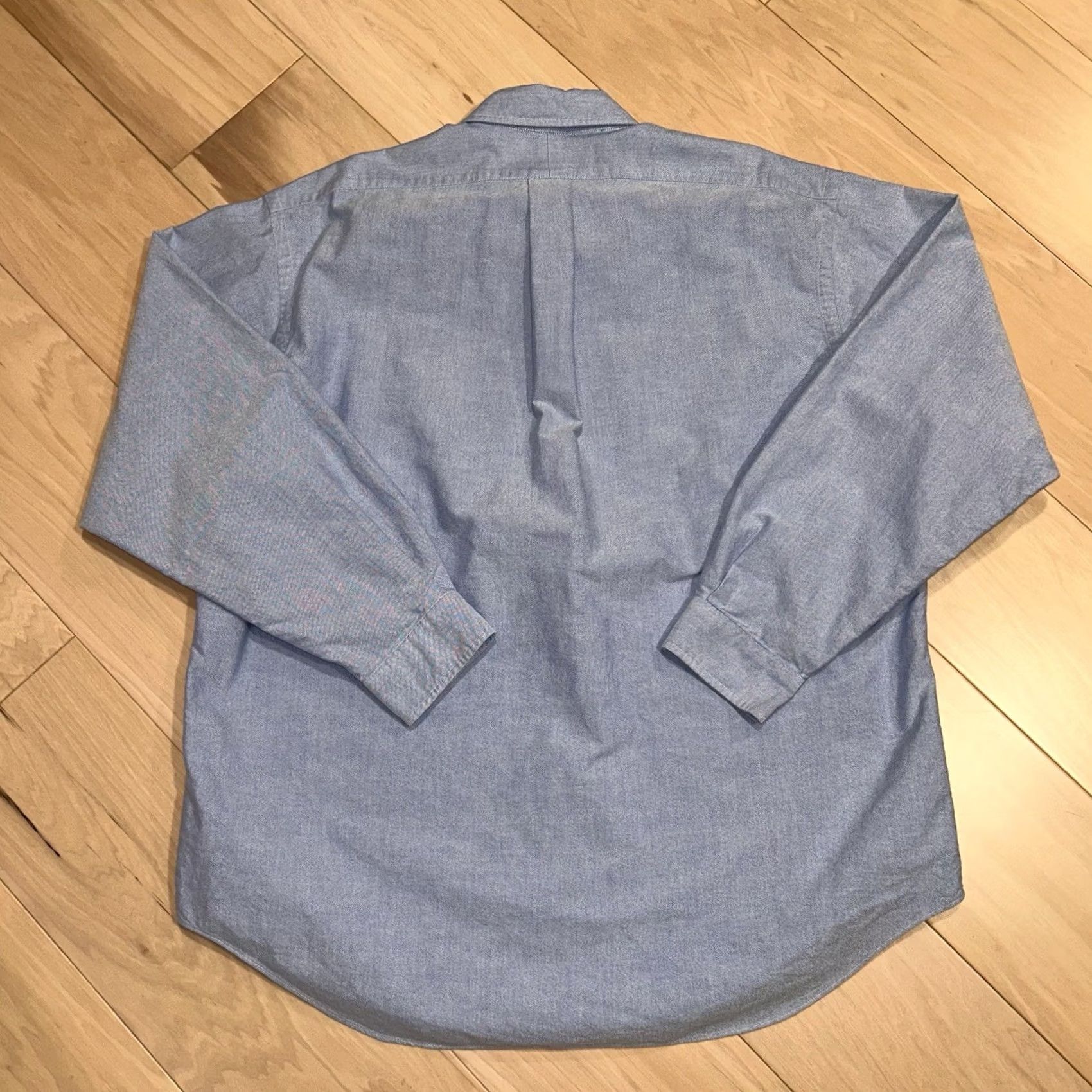 Polo Ralph Lauren VINTAGE Polo Ralph Lauren Button Up Chambray Shirt Long Sleeve Men’s XL Blue Solid Size US XL / EU 56 / 4 - 2 Thumbnail