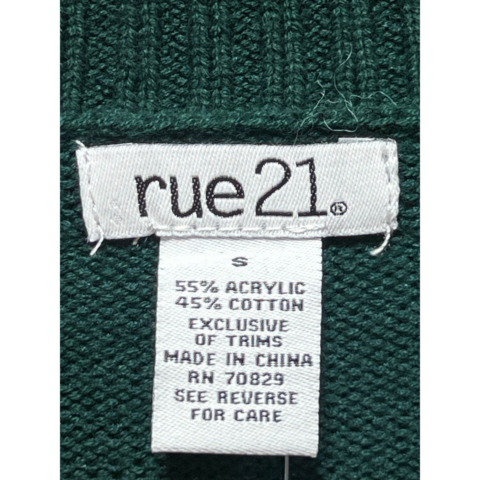rue21 Rue 21 - Men's Casual Long Sleeve Sweater - Green - Small Size US S / EU 44-46 / 1 - 8 Thumbnail