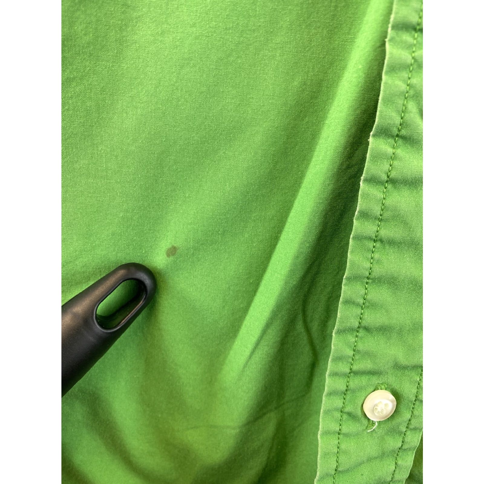 Tommy Hilfiger Tommy Hilfiger Dress Shirt Men Long Sleeve Light Green Large Button Down 89-30 Regular Fit Size 42R - 7 Thumbnail